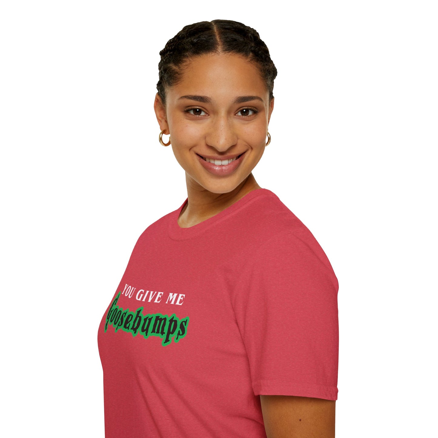 YOU GIVE Me GOOSEBUMPS (Unisex Vintage 90's Retro Style T-Shirt) Throwback Kids Horror Tribute