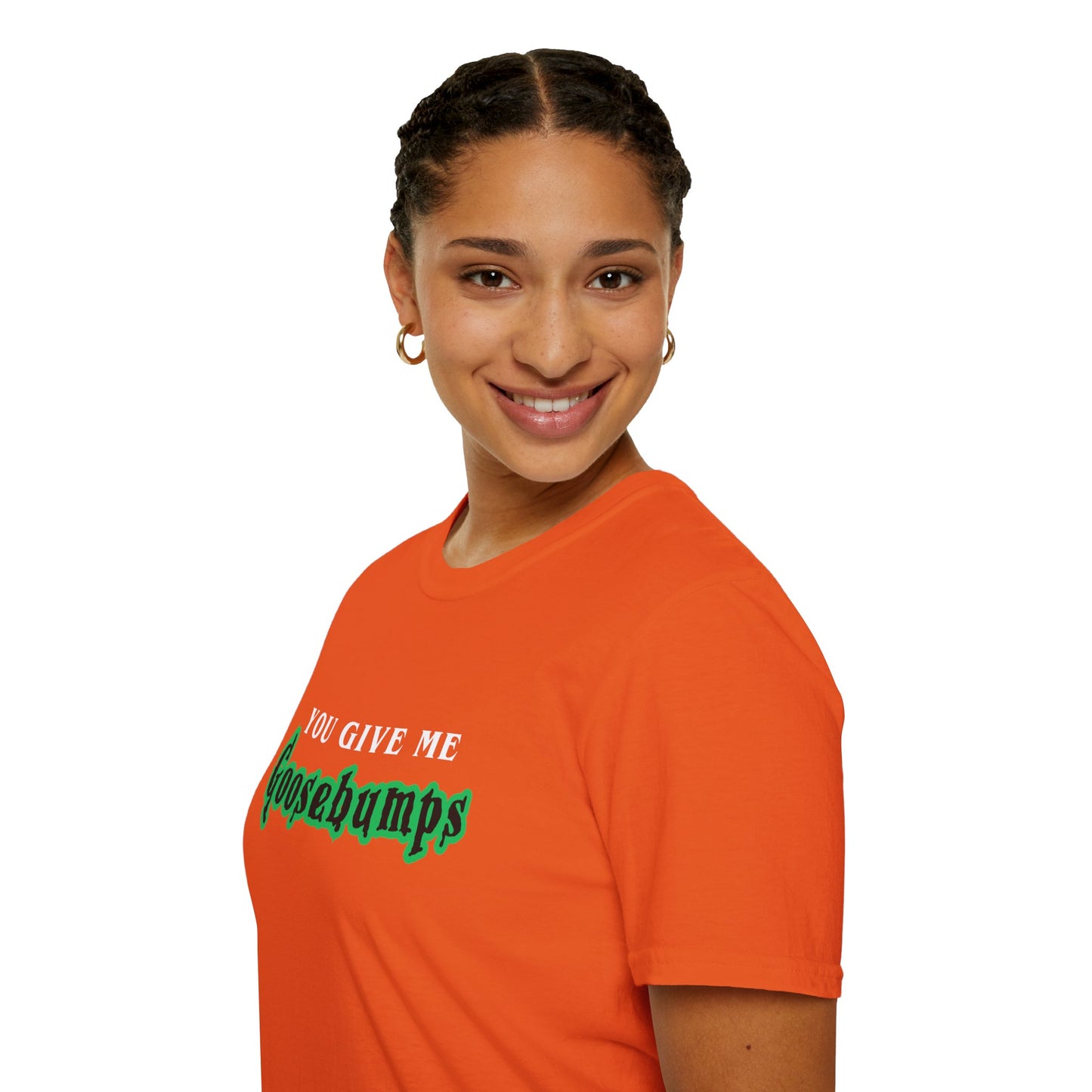 YOU GIVE Me GOOSEBUMPS (Unisex Vintage 90's Retro Style T-Shirt) Throwback Kids Horror Tribute