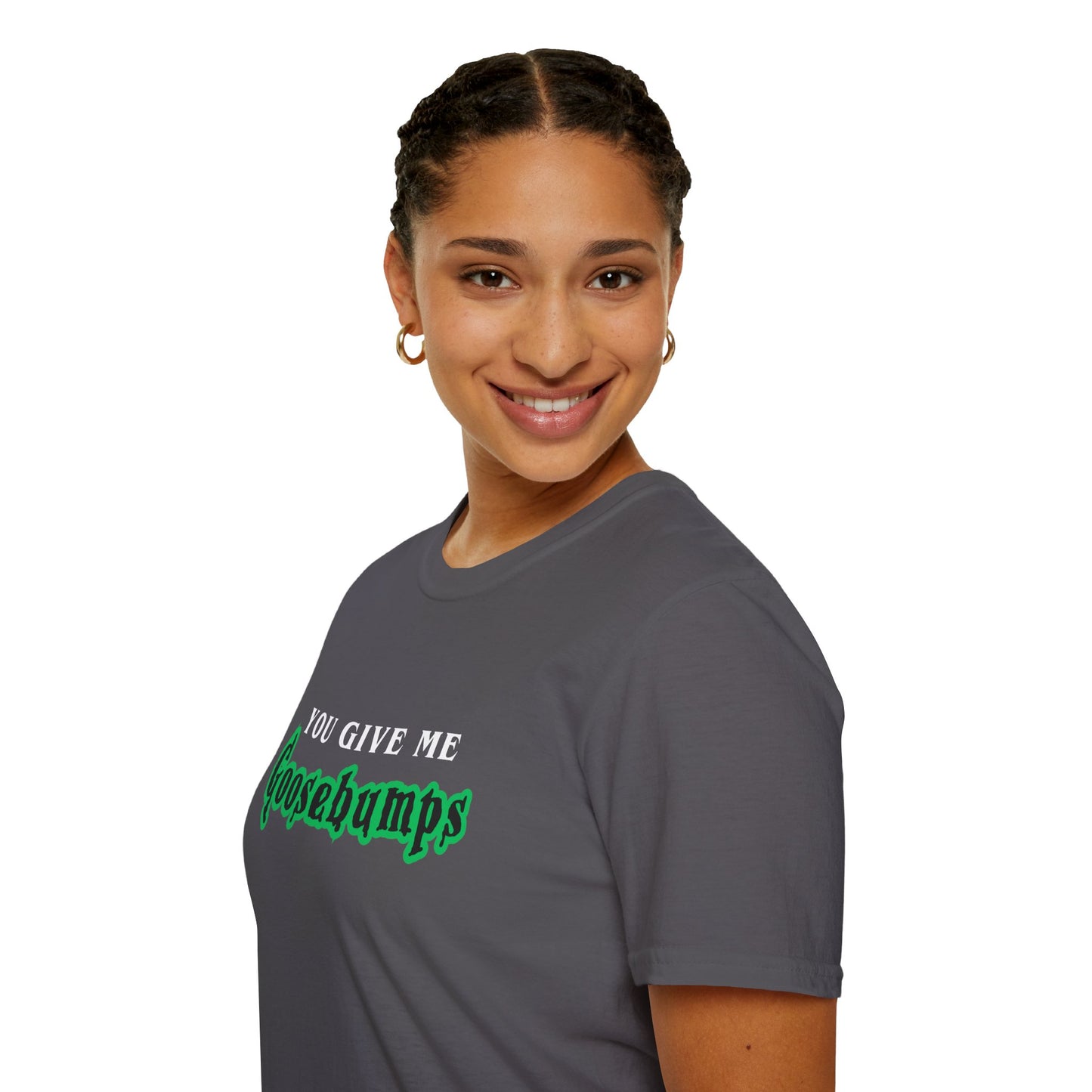 YOU GIVE Me GOOSEBUMPS (Unisex Vintage 90's Retro Style T-Shirt) Throwback Kids Horror Tribute