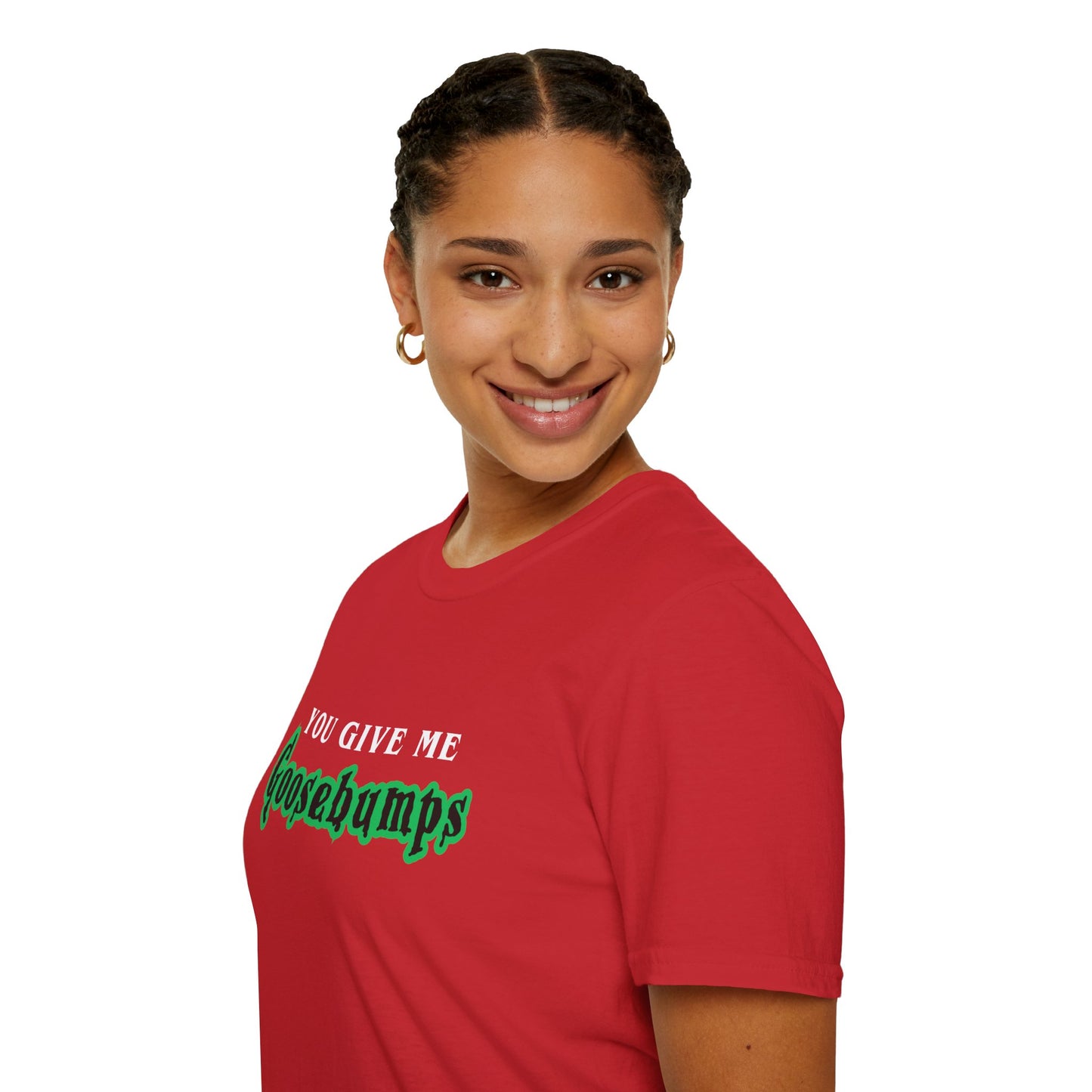 YOU GIVE Me GOOSEBUMPS (Unisex Vintage 90's Retro Style T-Shirt) Throwback Kids Horror Tribute