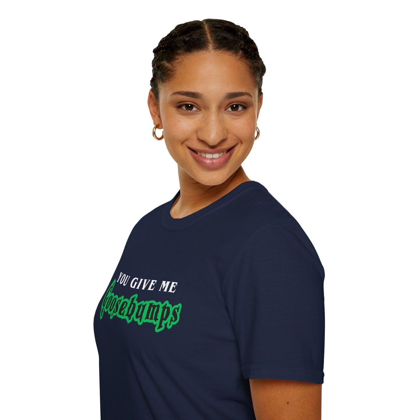 YOU GIVE Me GOOSEBUMPS (Unisex Vintage 90's Retro Style T-Shirt) Throwback Kids Horror Tribute