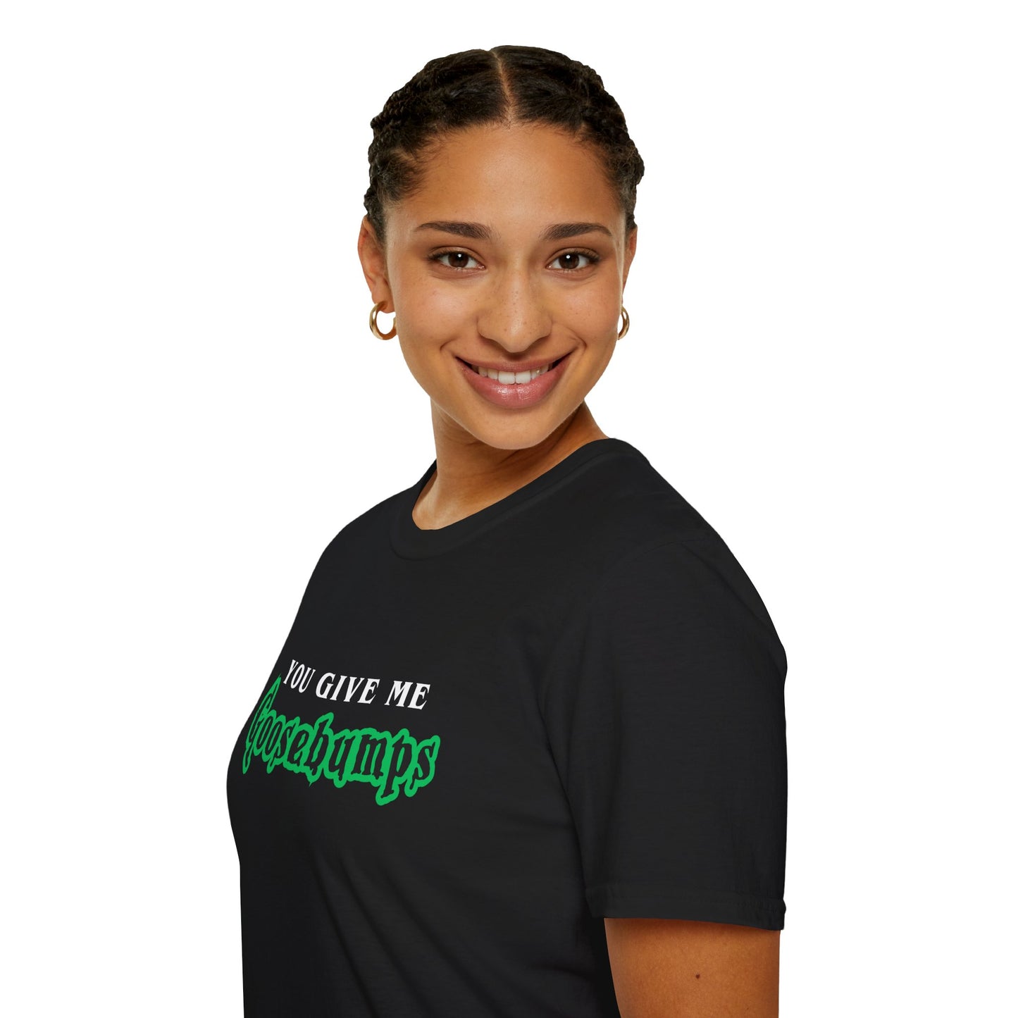 YOU GIVE Me GOOSEBUMPS (Unisex Vintage 90's Retro Style T-Shirt) Throwback Kids Horror Tribute