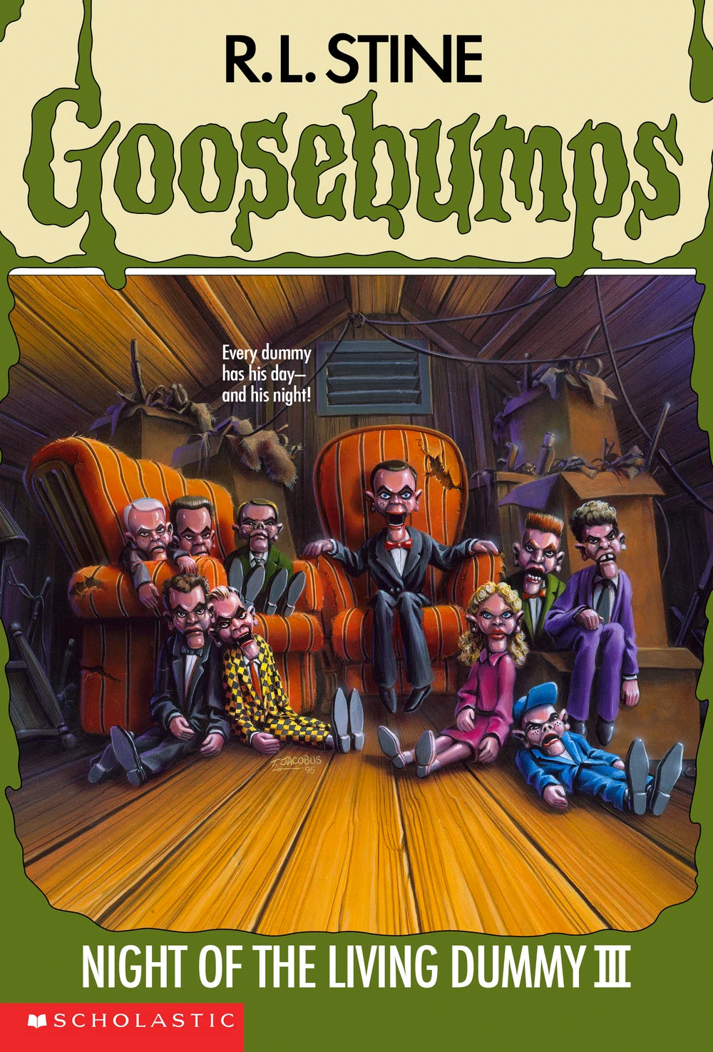 Night of the Living Dummy III (Goosebumps #40) R.L. Stine - Vintage Paperback