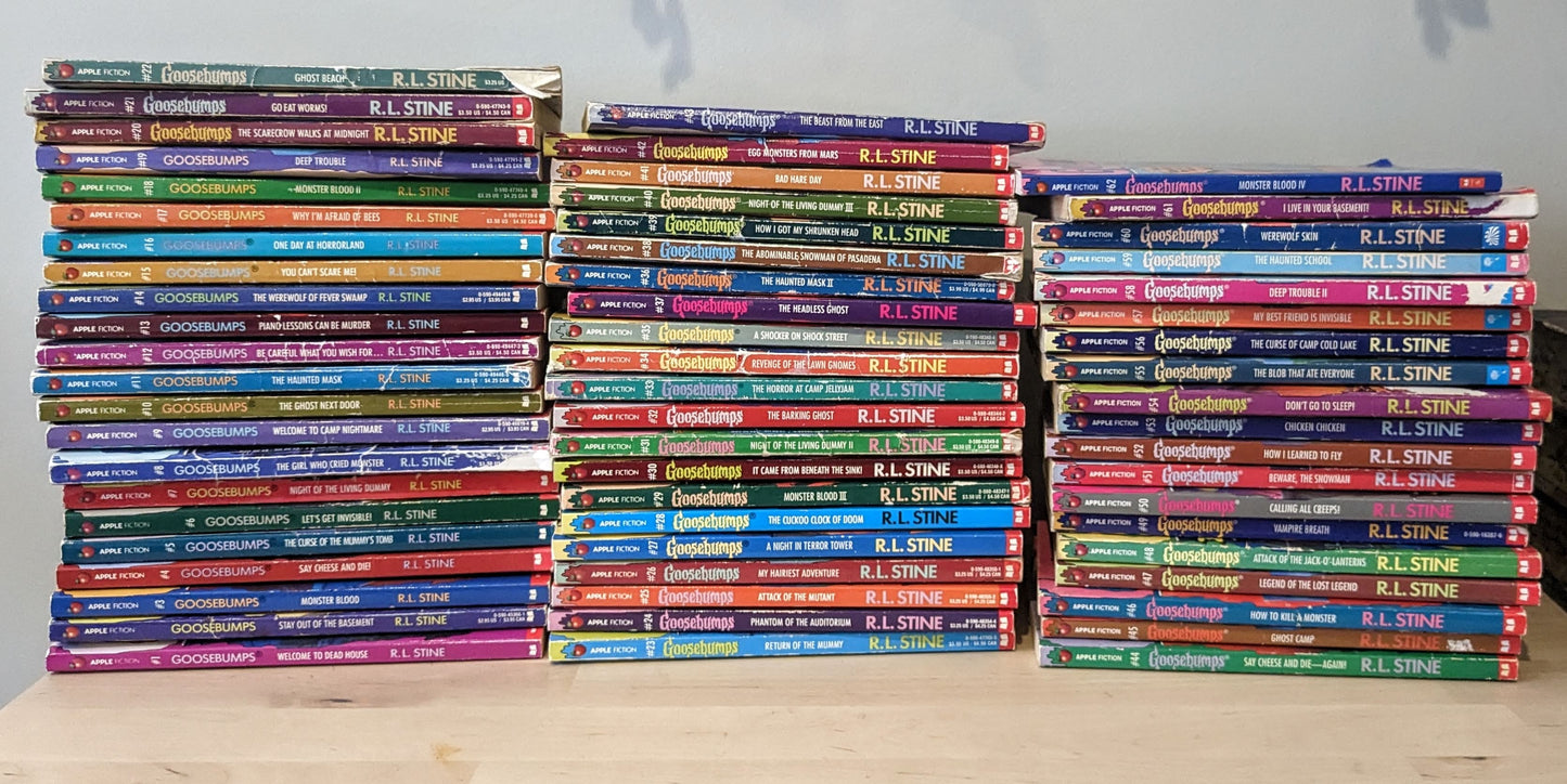 Goosebumps FULL Collection (62 Book Set) by R.L. Stine - Vintage Paperbacks