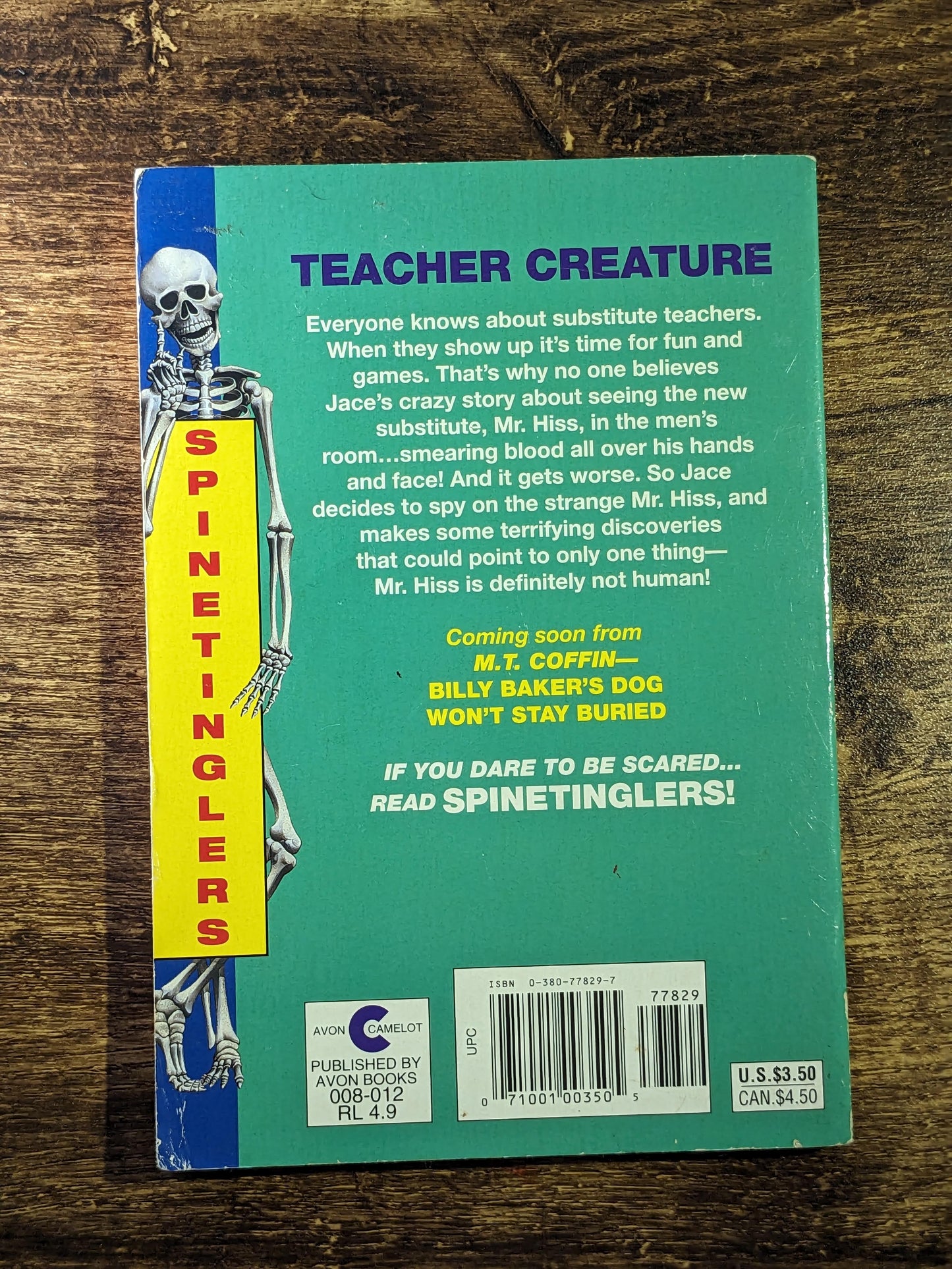 Substitute Creature, The (Spinetinglers #1) by M.T. Coffin