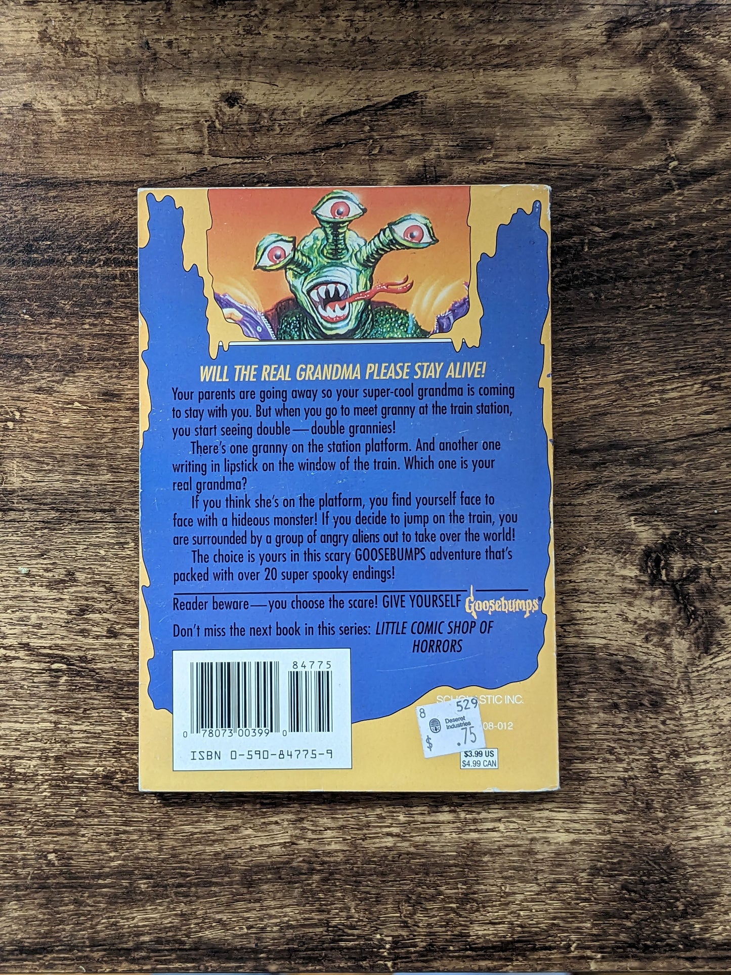 Secret Agent Grandma (Give Yourself Goosebumps #16) by R.L. Stine - Vintage Paperback