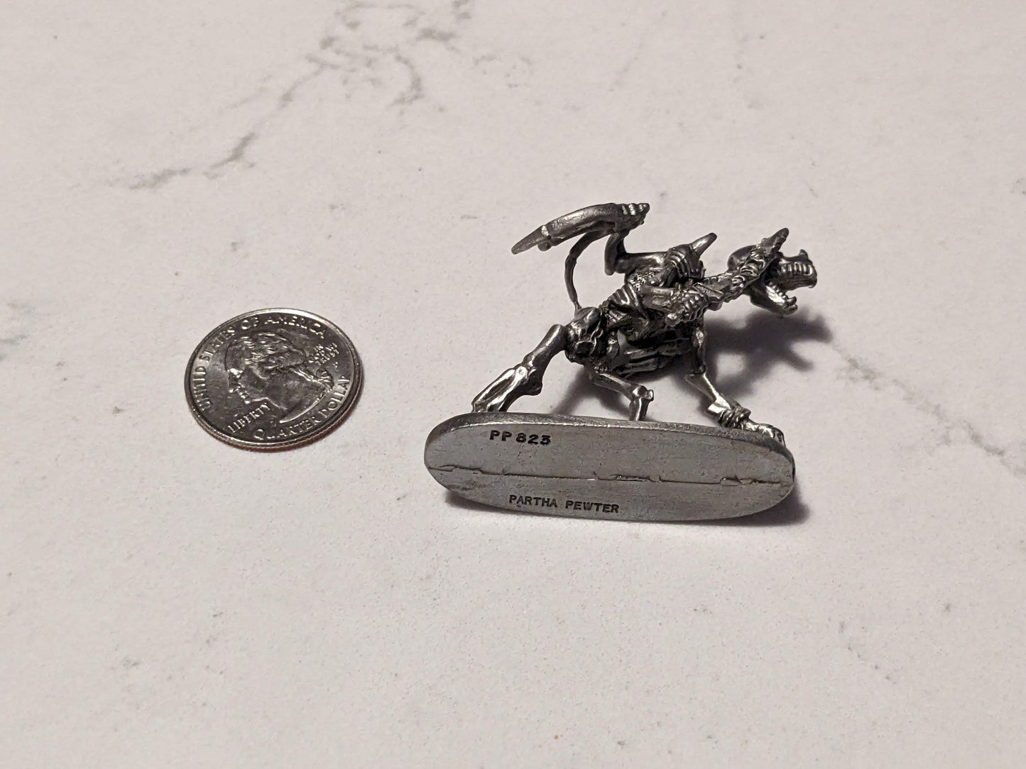 Zombie Balrog (Dungeons & Dragons Pewter Figurine) - Rare Vintage Miniature
