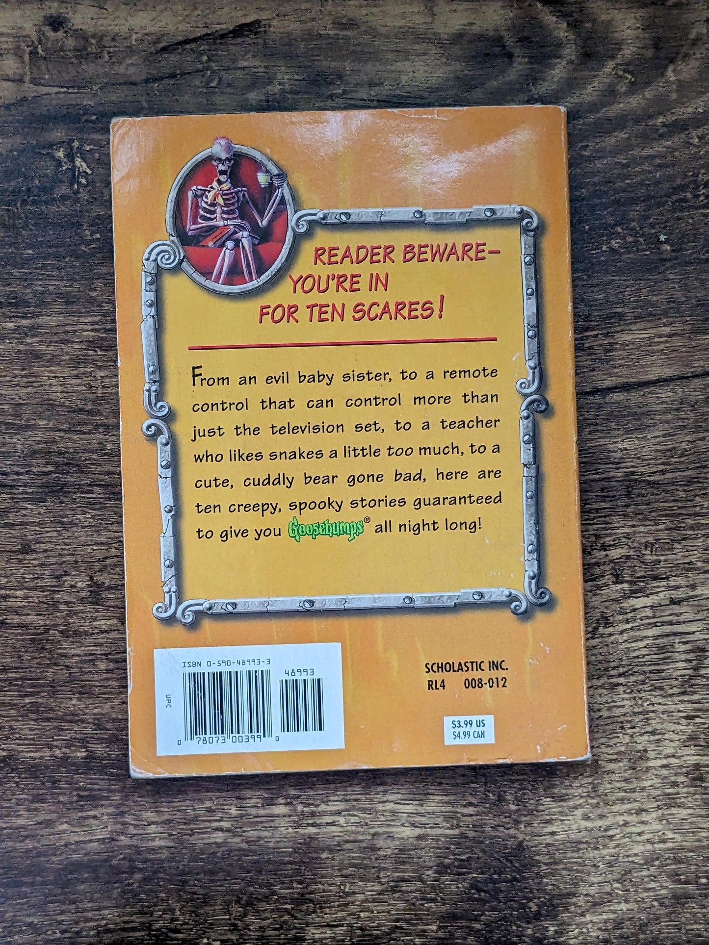 Tales to Give You Goosebumps (Paperback Anthology) by R.L. Stine - Vintage Paperback