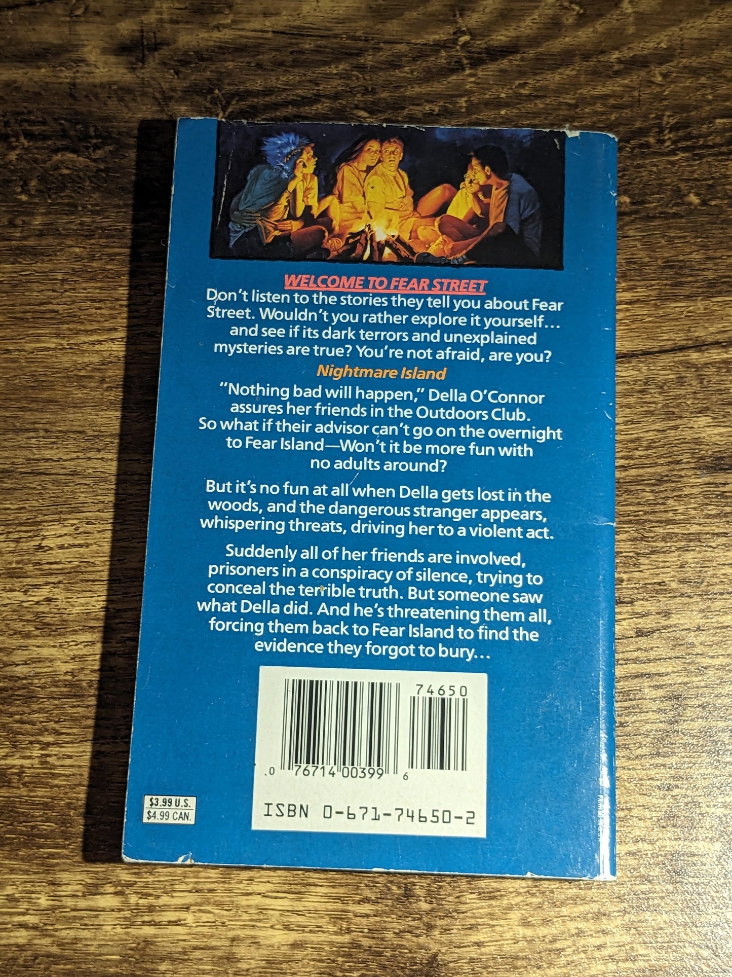 Overnight, The (Fear Street #4) by R.L. Stine - Vintage Paperback