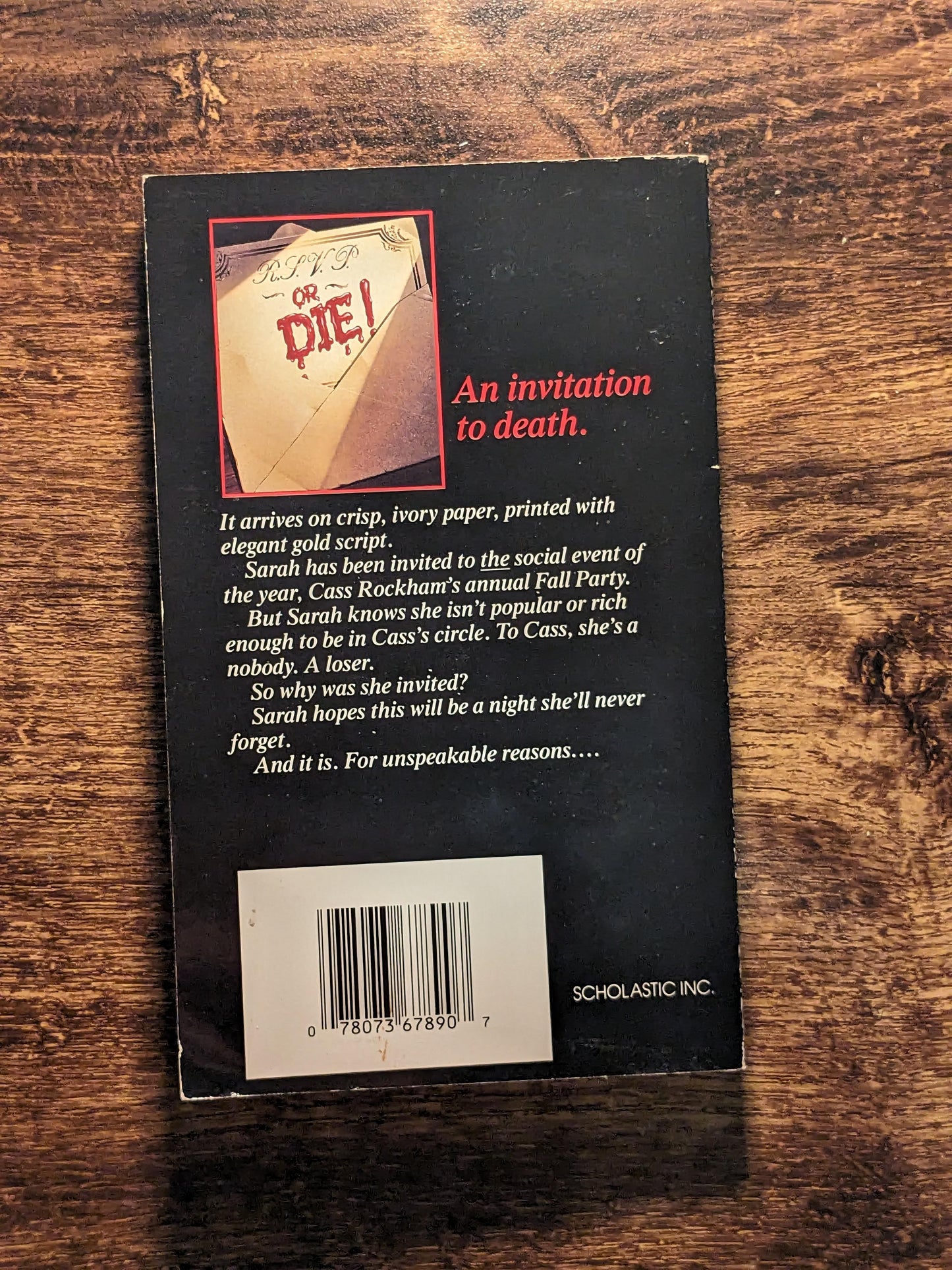 Invitation, The (Point Horror) by Diane Hoh - Vintage Paperback