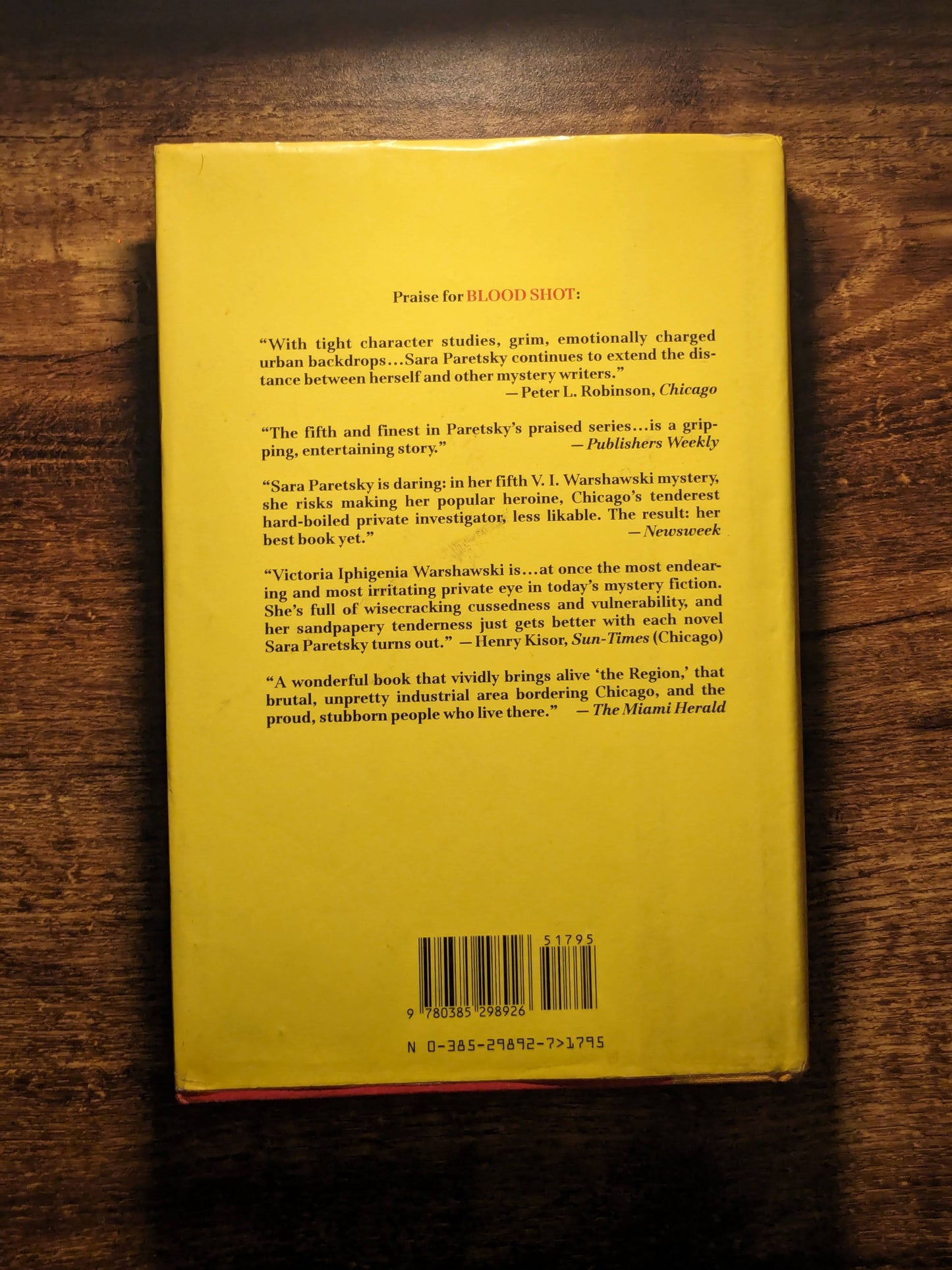 Burn Marks (A V.I. Warshawski Mystery) by Sara Paretsky - Vintage Hardcover