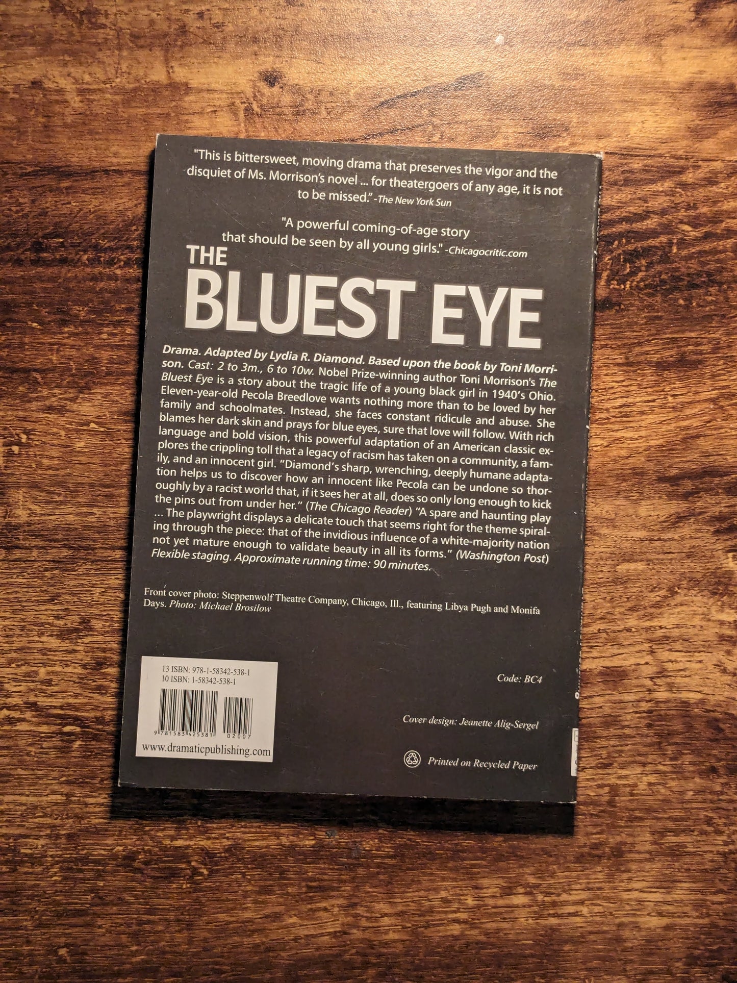 Bluest Eye, The (Theatrical Script) by Toni Morrison & Lydia Diamond - Dramatic Publishing