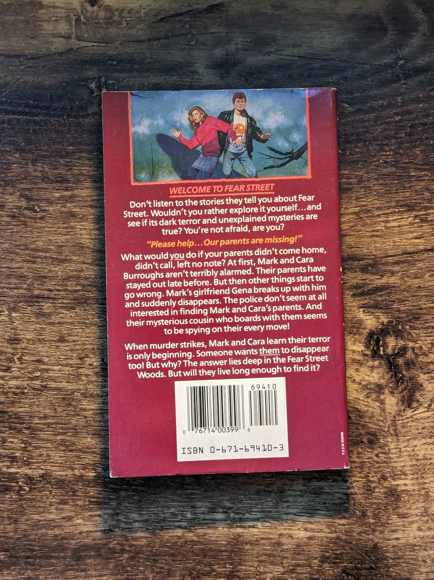 Missing (Fear Street #4) by R.L. Stine - Vintage Paperback