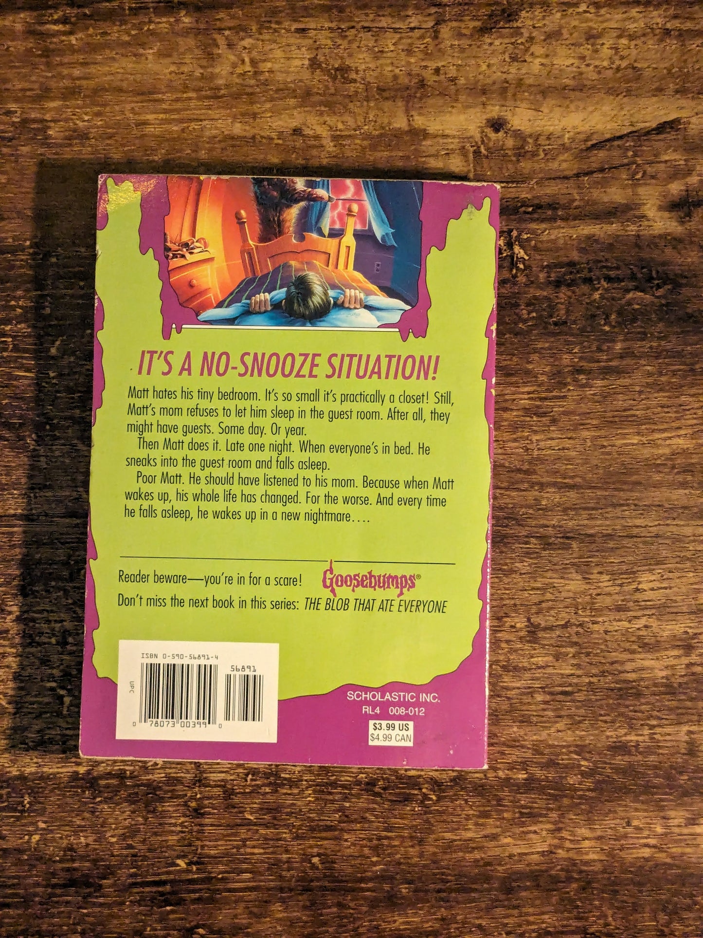 Don't Go to Sleep! (Goosebumps #54)by R.L. Stine - Vintage Paperback
