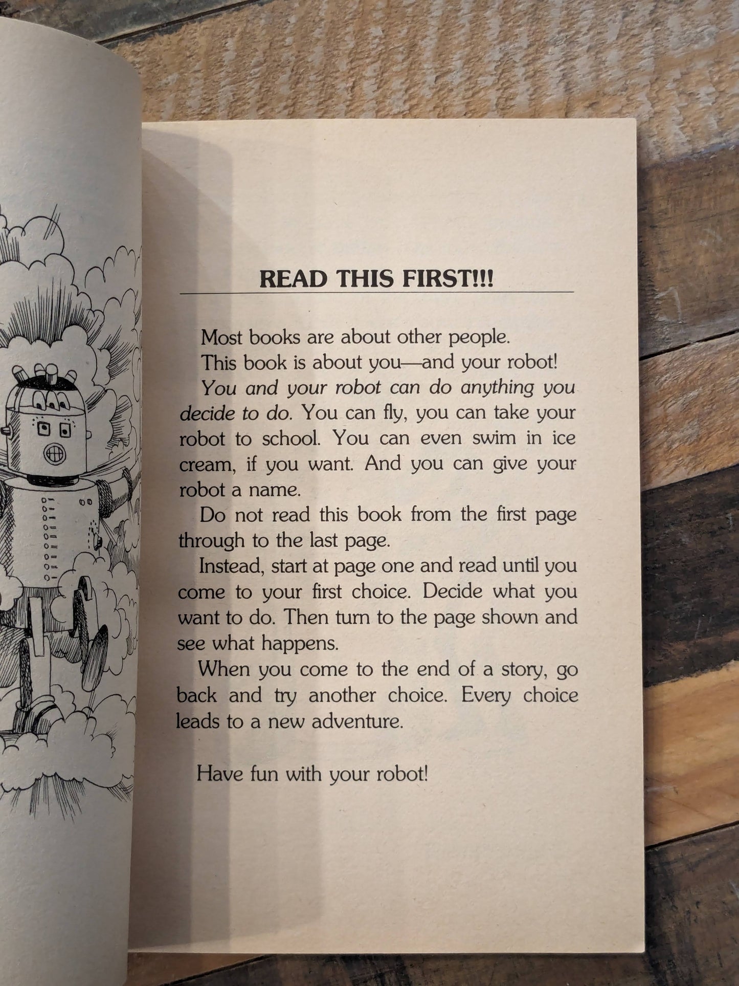 Your Very Own Robot (Choose Your Own Adventure) Vintage Paperback