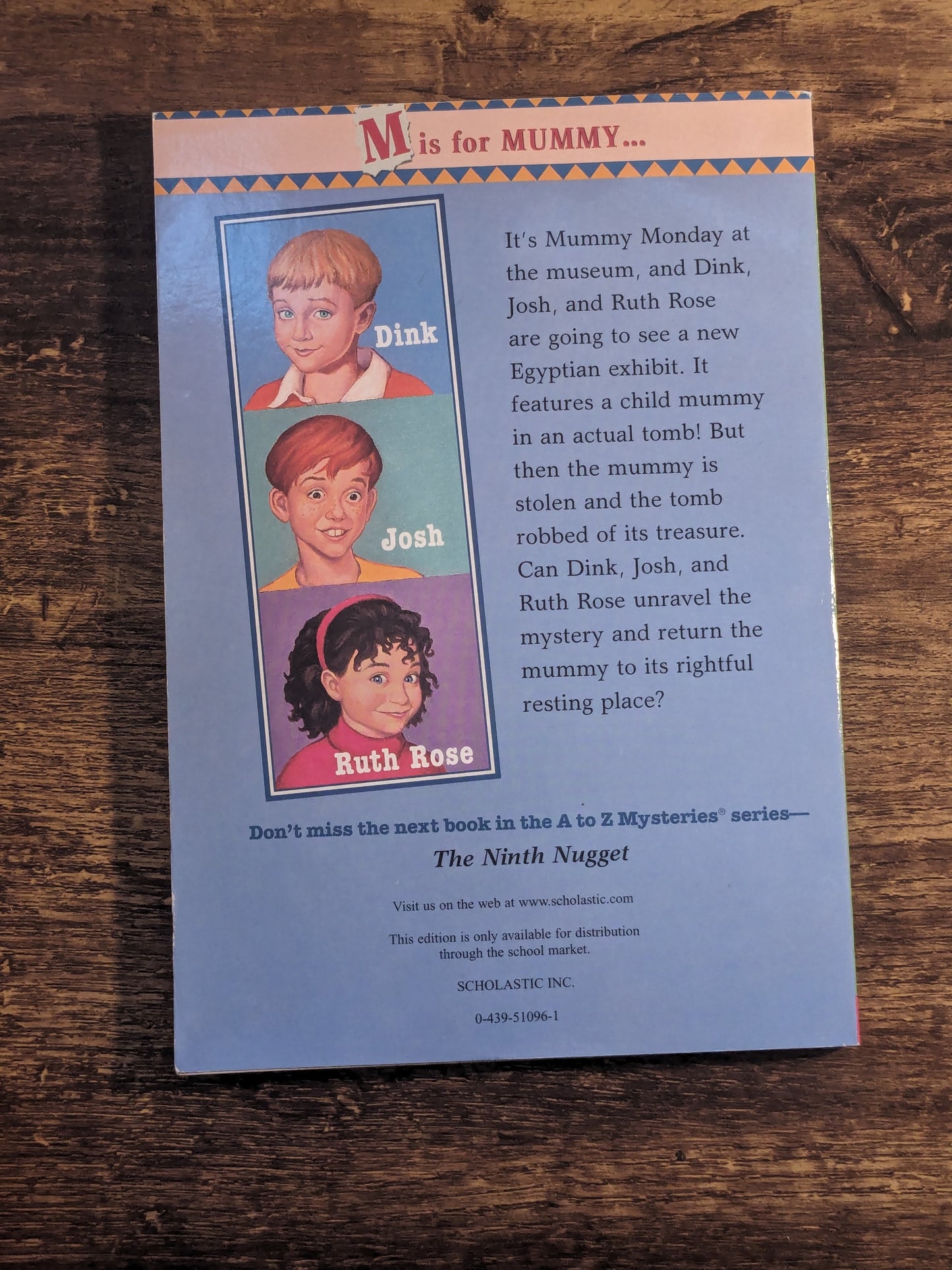 Missing Mummy, The (A to Z Mysteries) by Ron Roy - Vintage Paperback