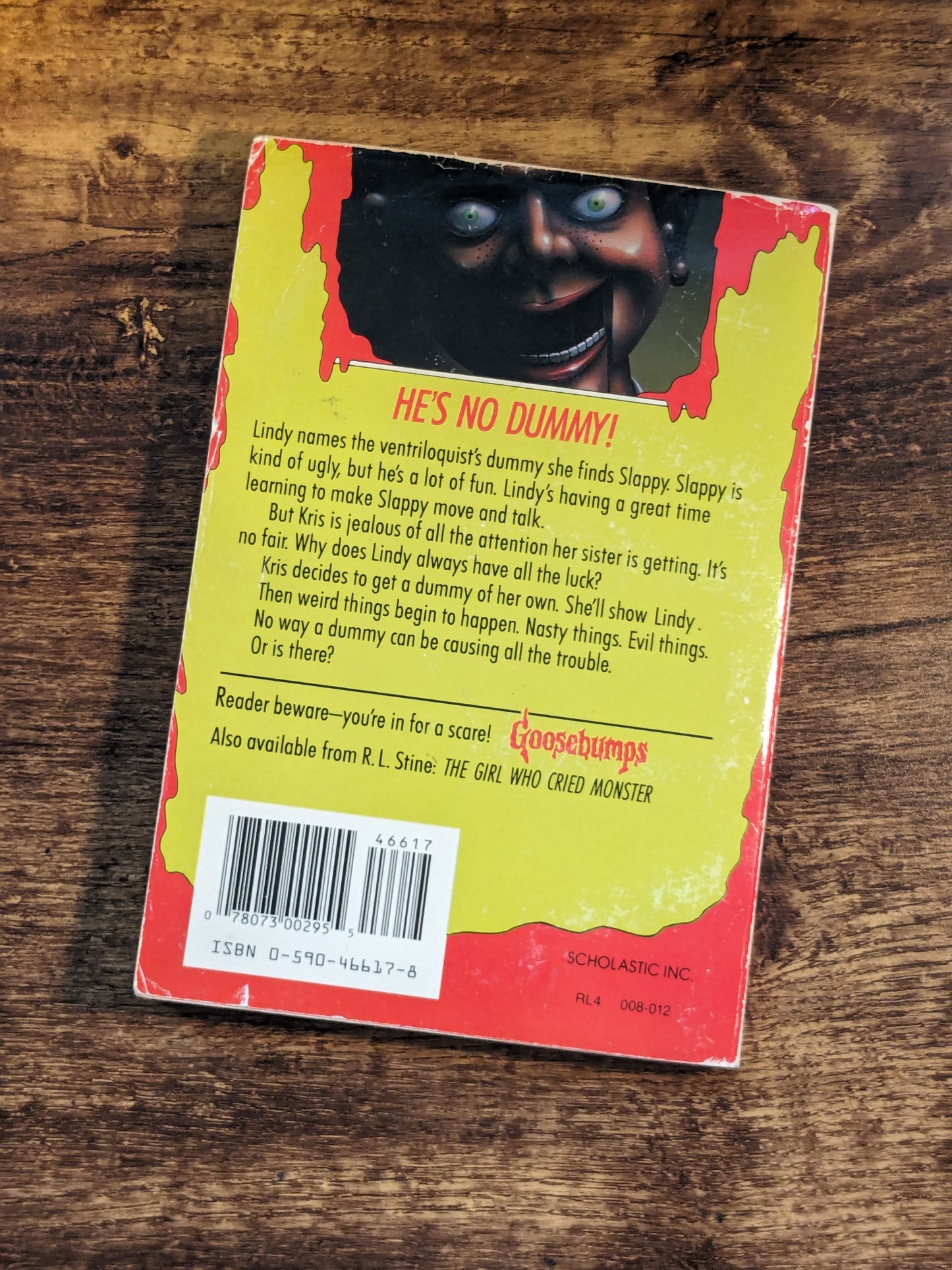 Night of the Living Dummy (Goosebumps #7) by R. L. Stine - Early Printing