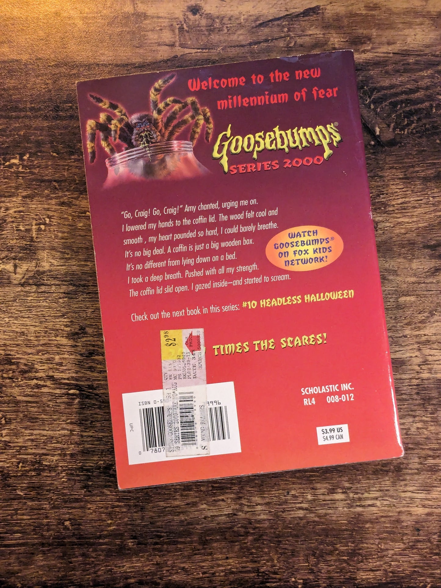 Are You Terrified Yet? (Goosebumps 2000 #9) by R.L. Stine - Vintage Paperback
