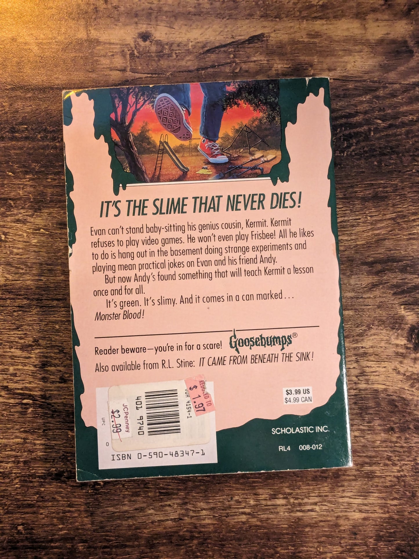 Monster Blood III (Goosebumps #29) by R.L. Stine - Vintage Paperback