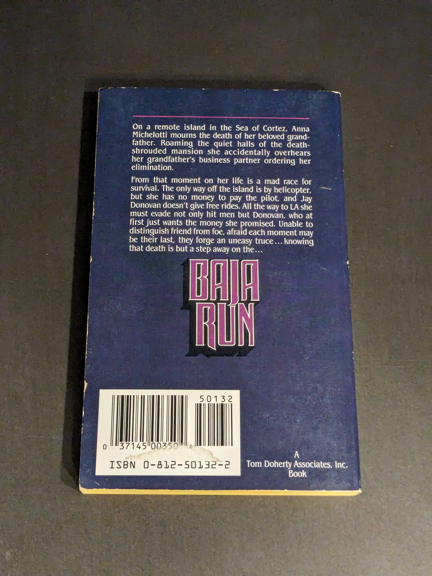 Baja Run (Vintage Paperback) by Lisbeth Chance - 1988 First Edition