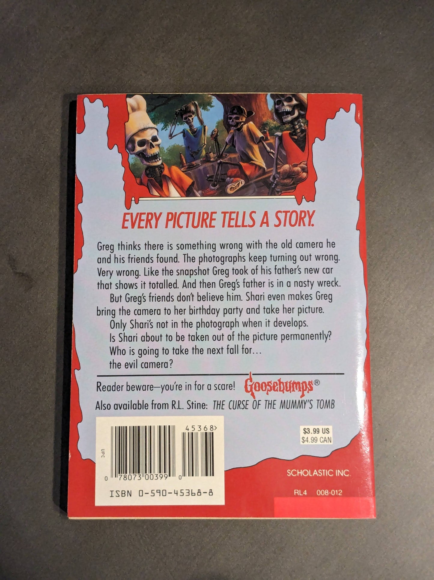 Say Cheese And Die! (Goosebumps #4) R.L. Stine Vintage Paperback