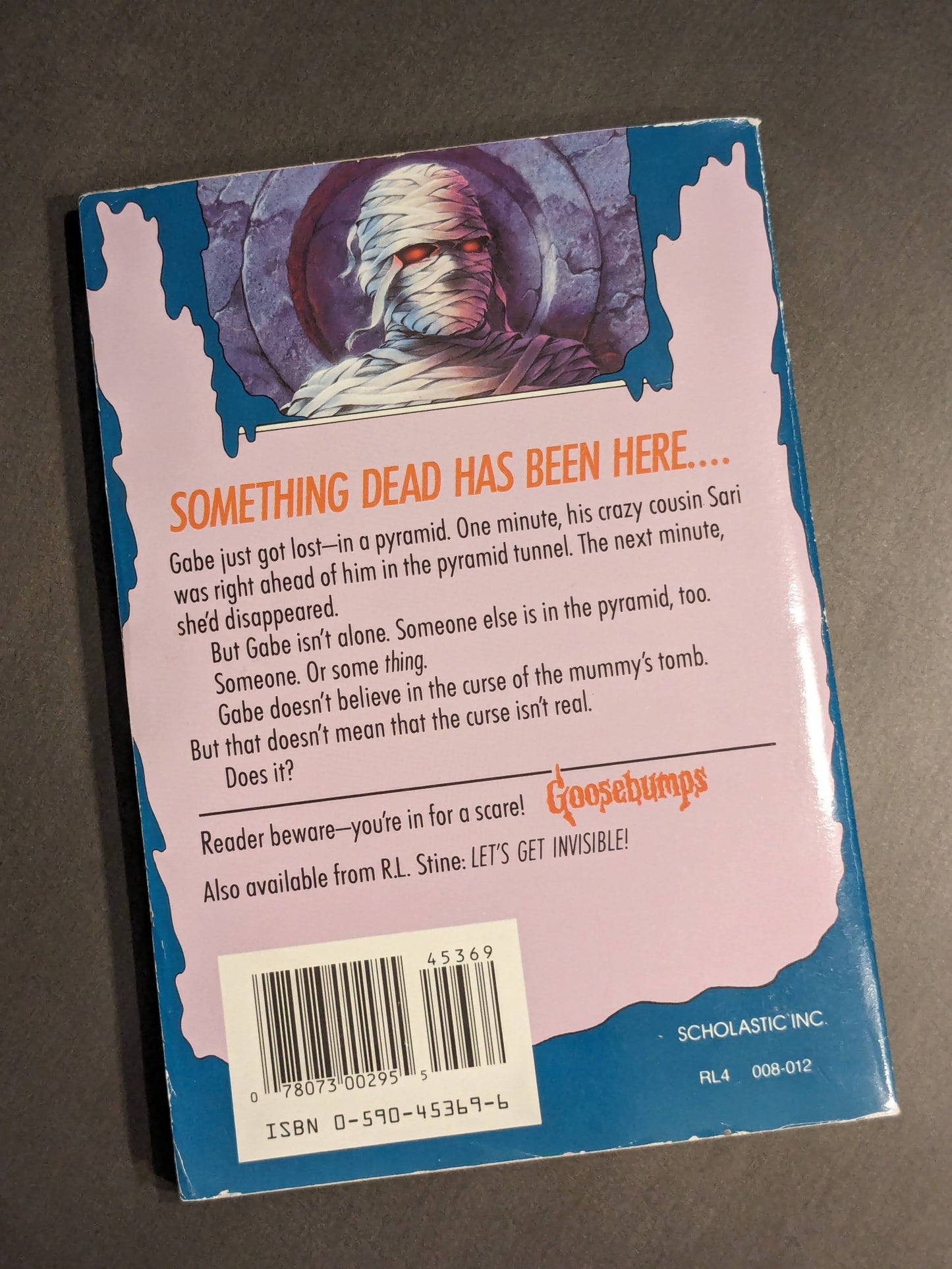 Curse of the Mummy's Tomb, The (Goosebumps #5) R. L. Stine Vintage Paperback