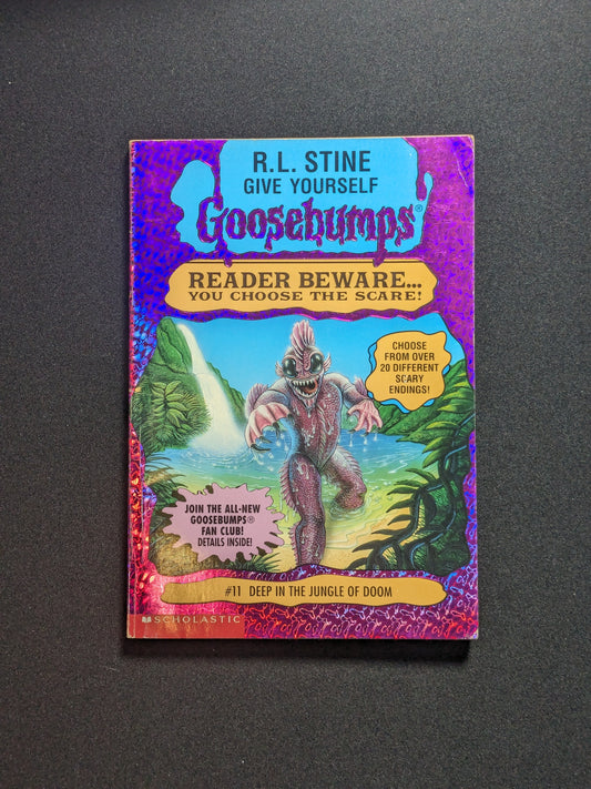 Deep in the Jungle of Doom (Give Yourself Goosebumps #11) by R.L. Stine - Vintage Paperback