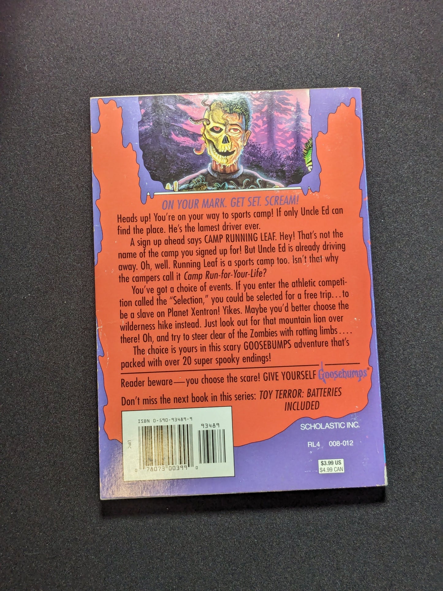 Escape from Camp Run-For-Your Life (Give Yourself Goosebumps #19) by R.L. Stine - Vintage Paperback