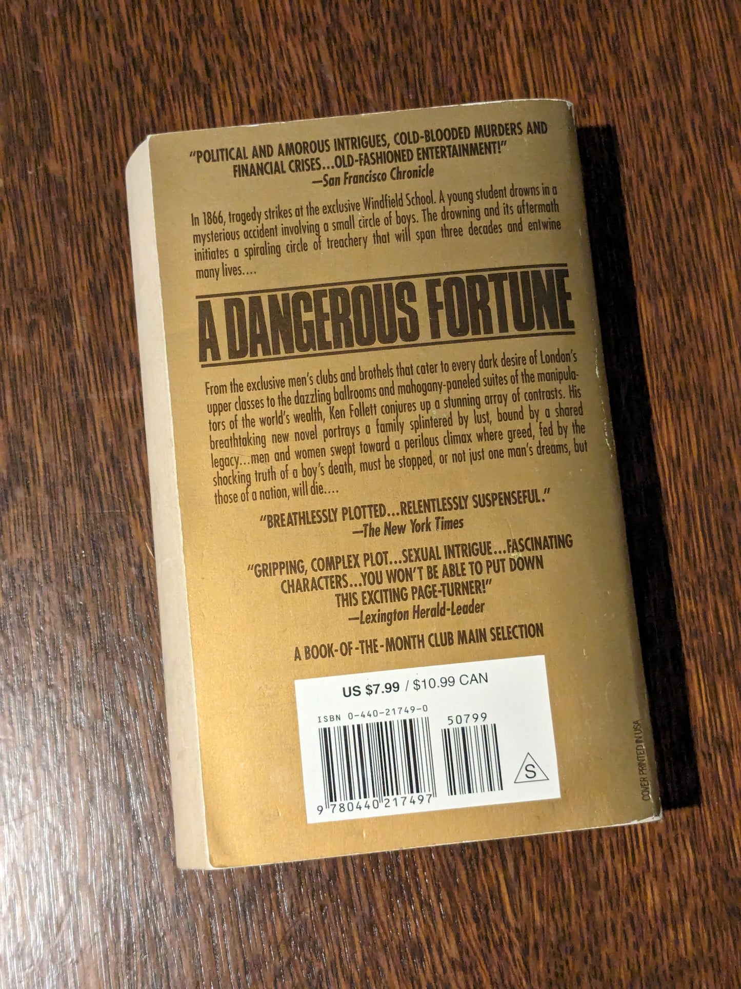 Dangerous Fortune, A (1993 Paperback) by Ken Follette