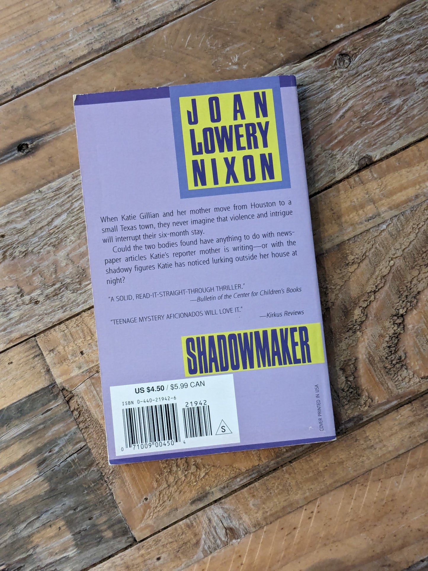 Shadowmaker (Vintage Paperback) by Joan Lowery Nixon