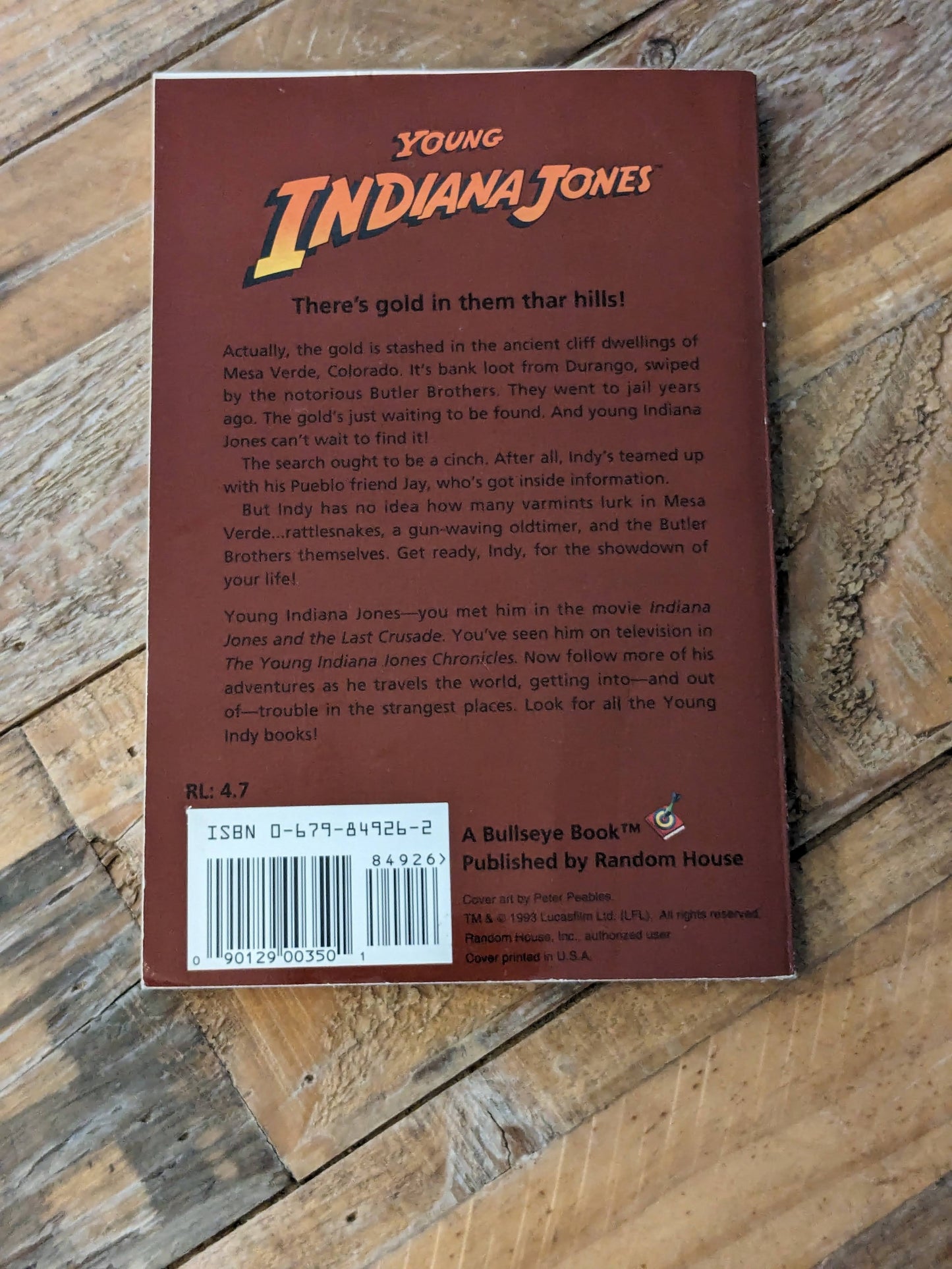 Lost Gold of Durango (Young Indiana Jones #10) by Megan Stine - Rare Vintage Paperback