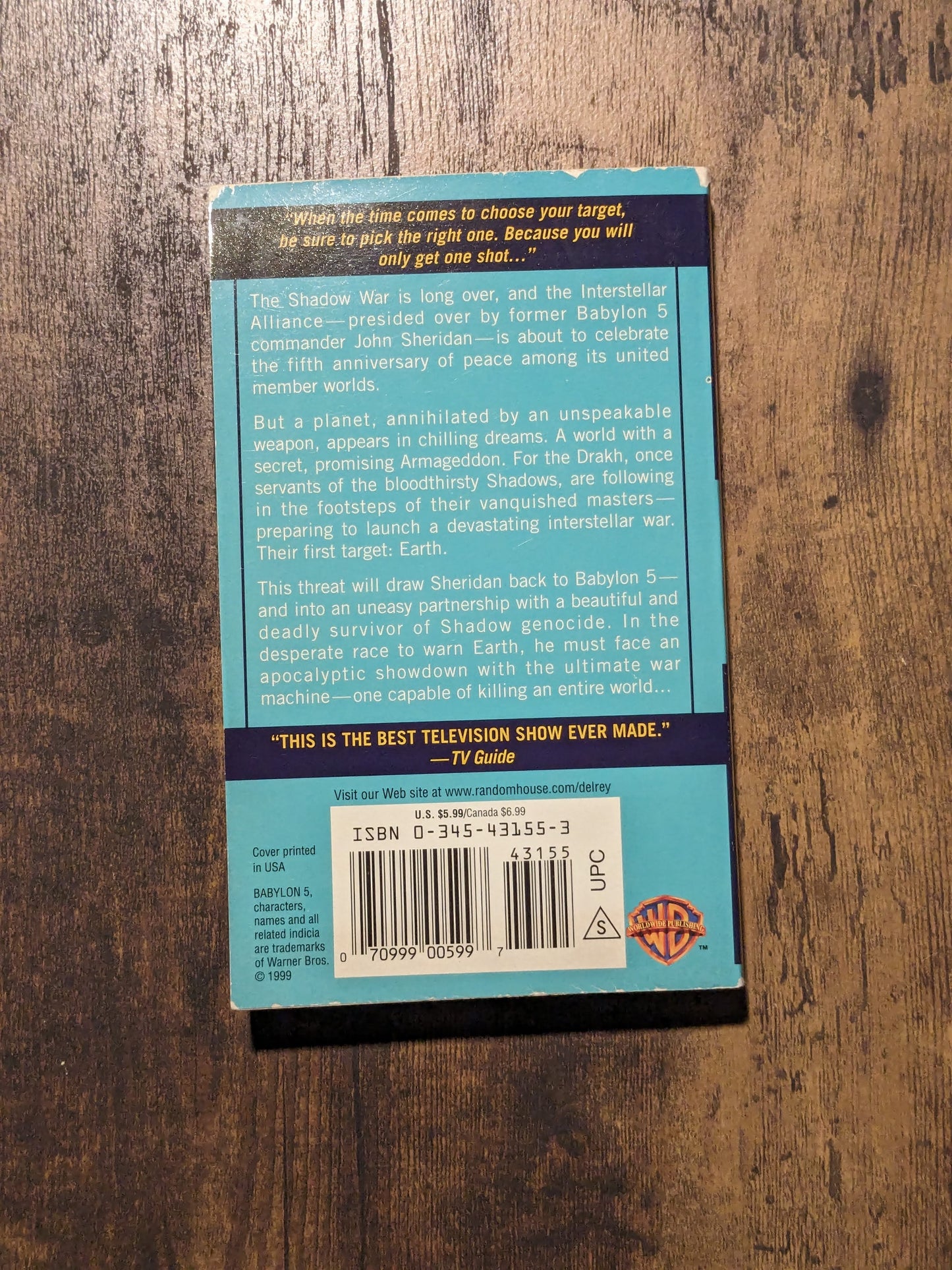 Call to Arms, A (Babylon 5) by Robert Sheckley - Vintage Paperback