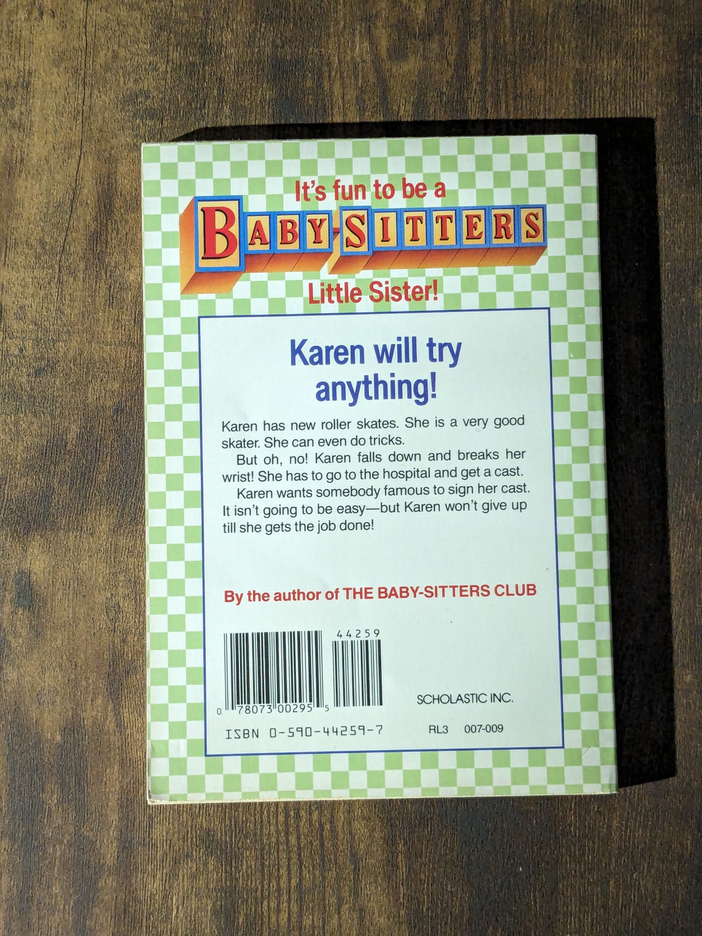 Karen's Roller Skates (Babysitters Little Sister #2) by Ann M. Martin - Vintage Paperback