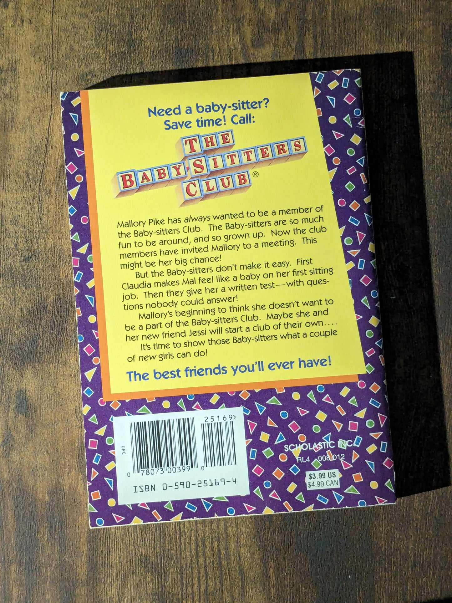 Hello, Mallory (Babysitters Club #14) by Ann M. Martin