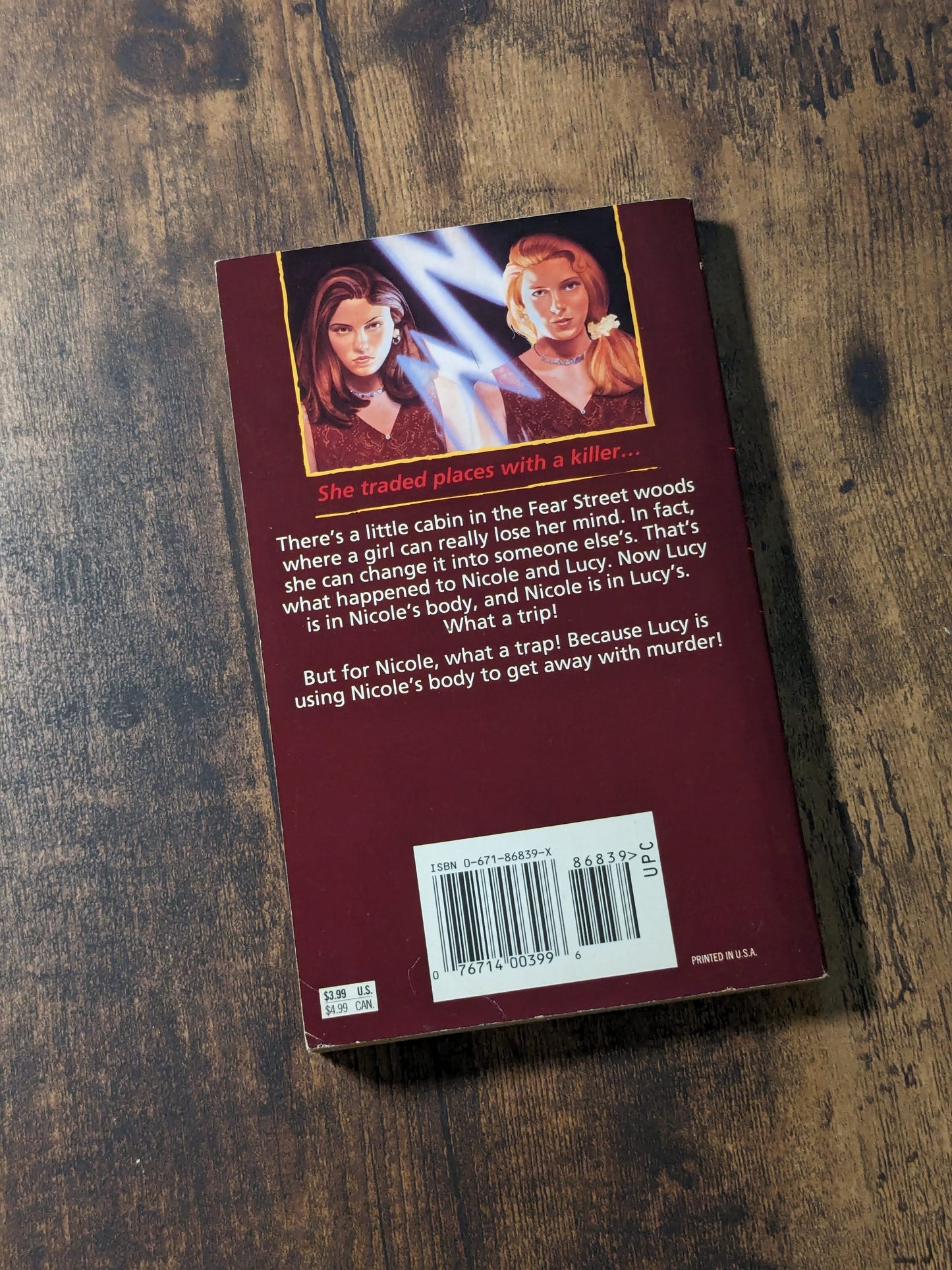 Switched (Fear Street #31) by R.L. Stine - Vintage Paperback