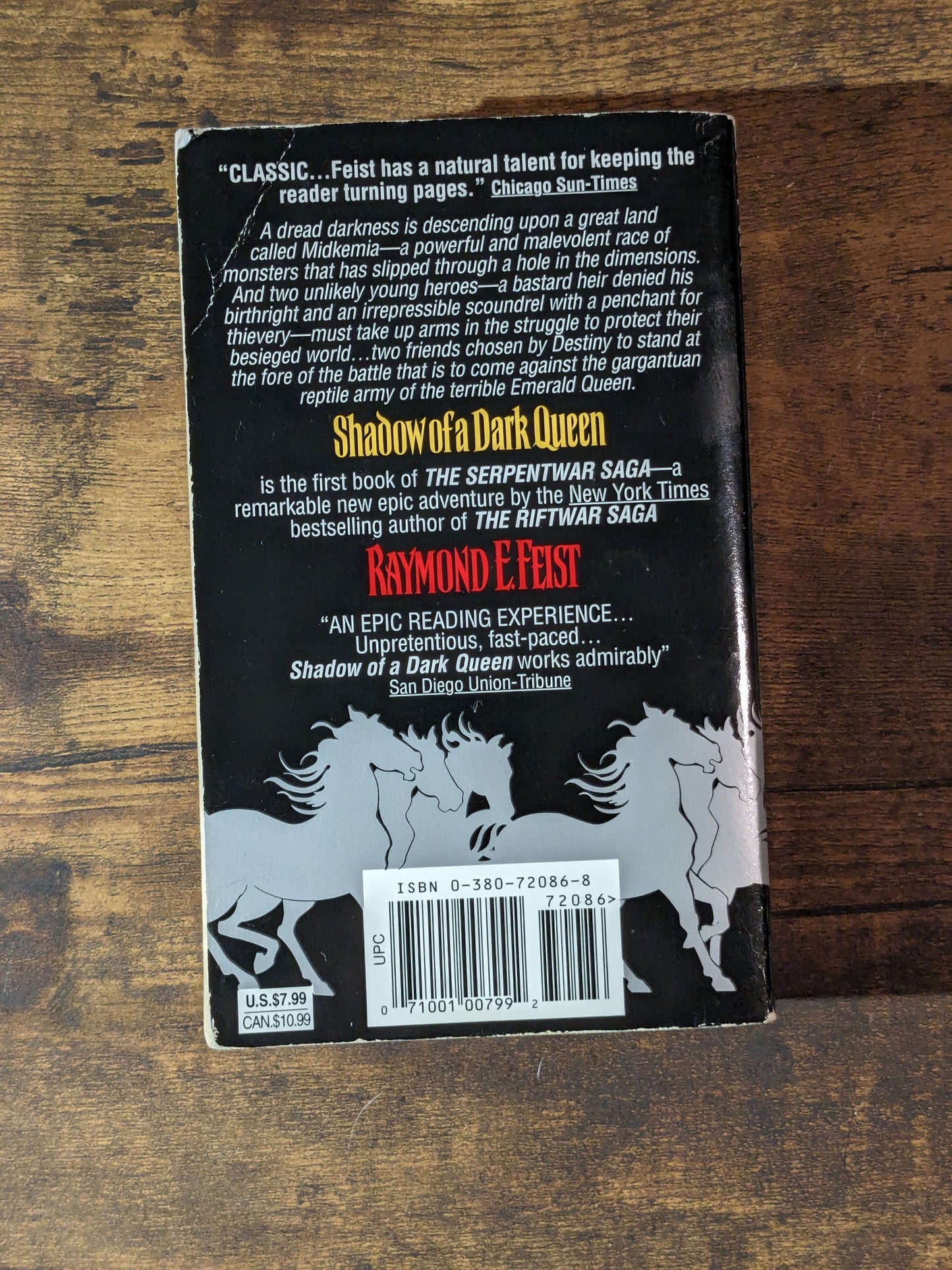 Shadow of a Dark Queen (Serpentwar Saga #1) by Raymond E. Feist - Vintage Paperback
