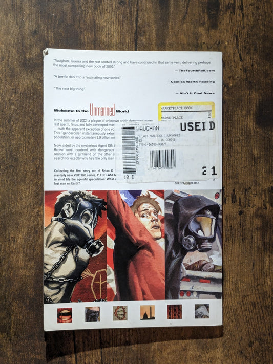Y: The Last Man, Vol. 1: Unmanned (Paperback) by Brian K. Vaughan, Pia Guerra (Illustrator)