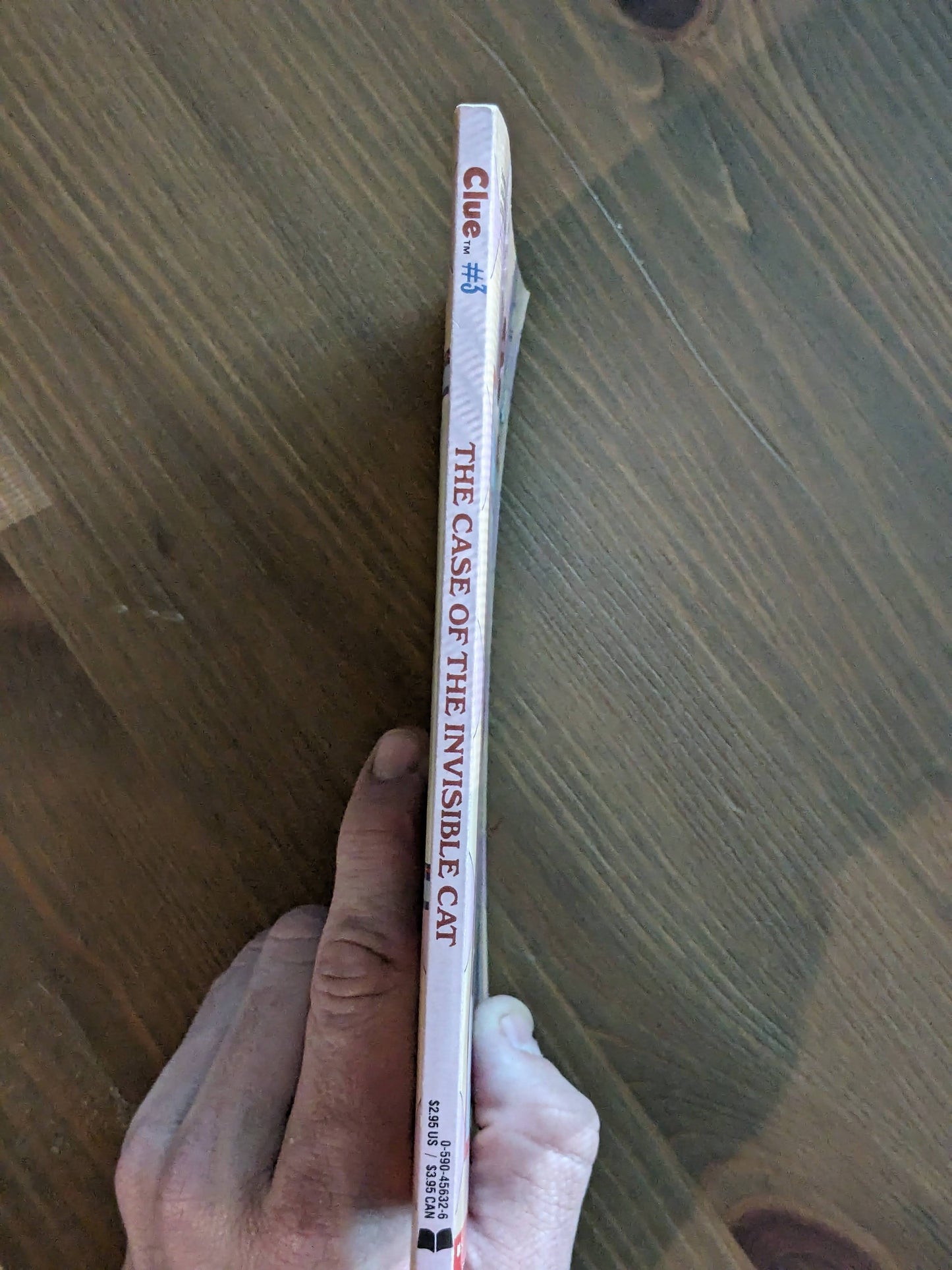 Case of the Invisible Cat, The (Clue #3) by A.E. Parker - Vintage Paperback