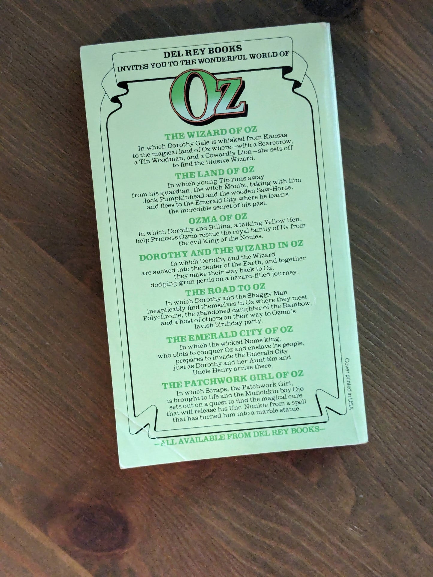 Land of Oz, The (Wizard of Oz #2) by L. Frank Baum - Vintage Paperback
