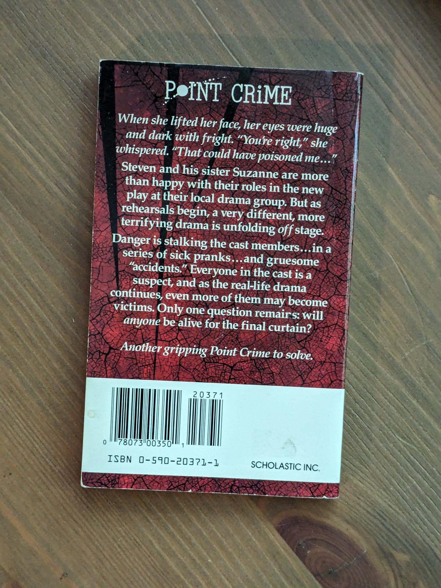 Dramatic Death, A (Point Crime) by Margaret Bingley - Vintage Paperback