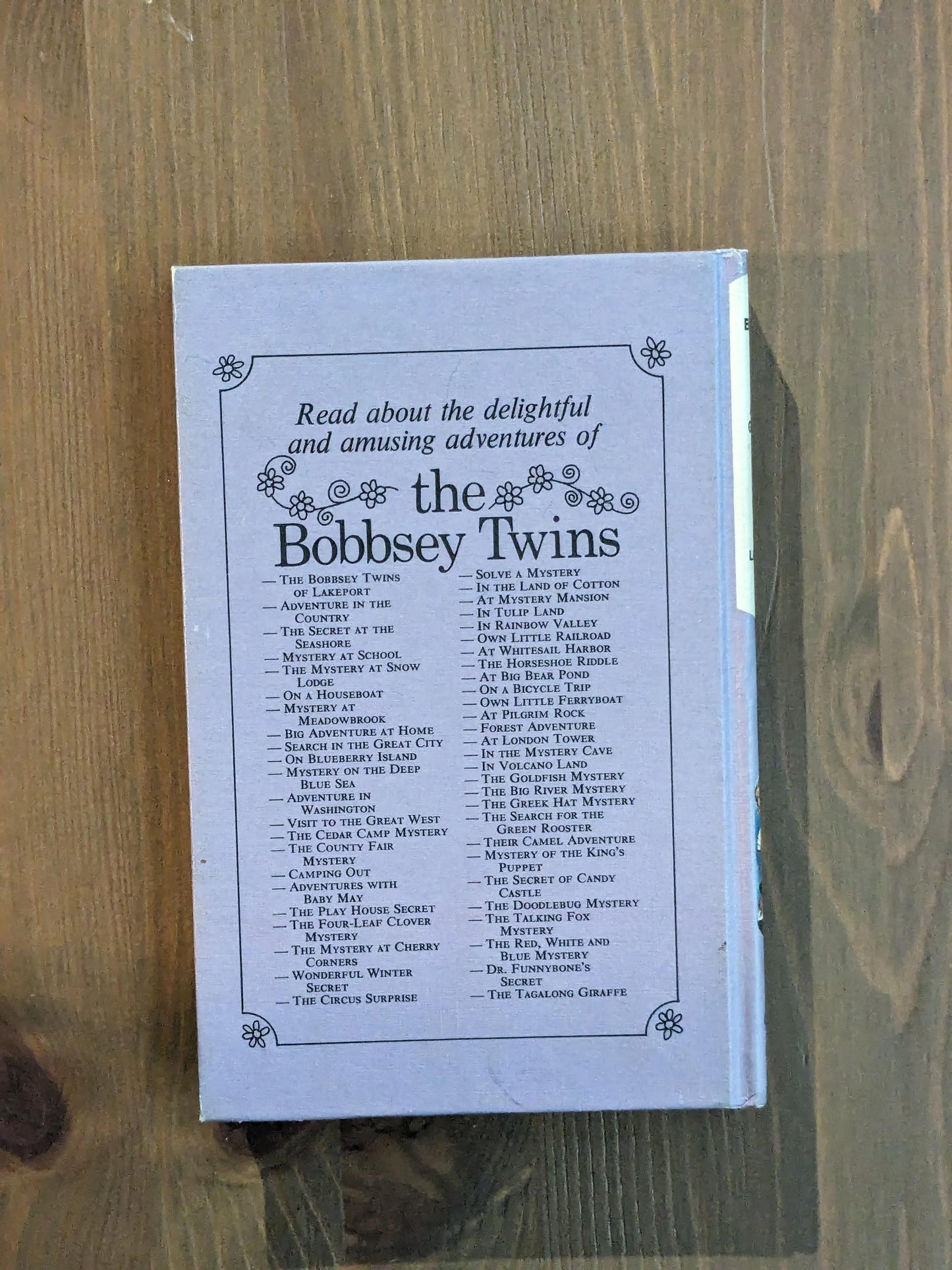 Bobbsey Twins And The Tagalong Giraffe, The (Rare Vintage Hardcover) by Laura Lee Hope