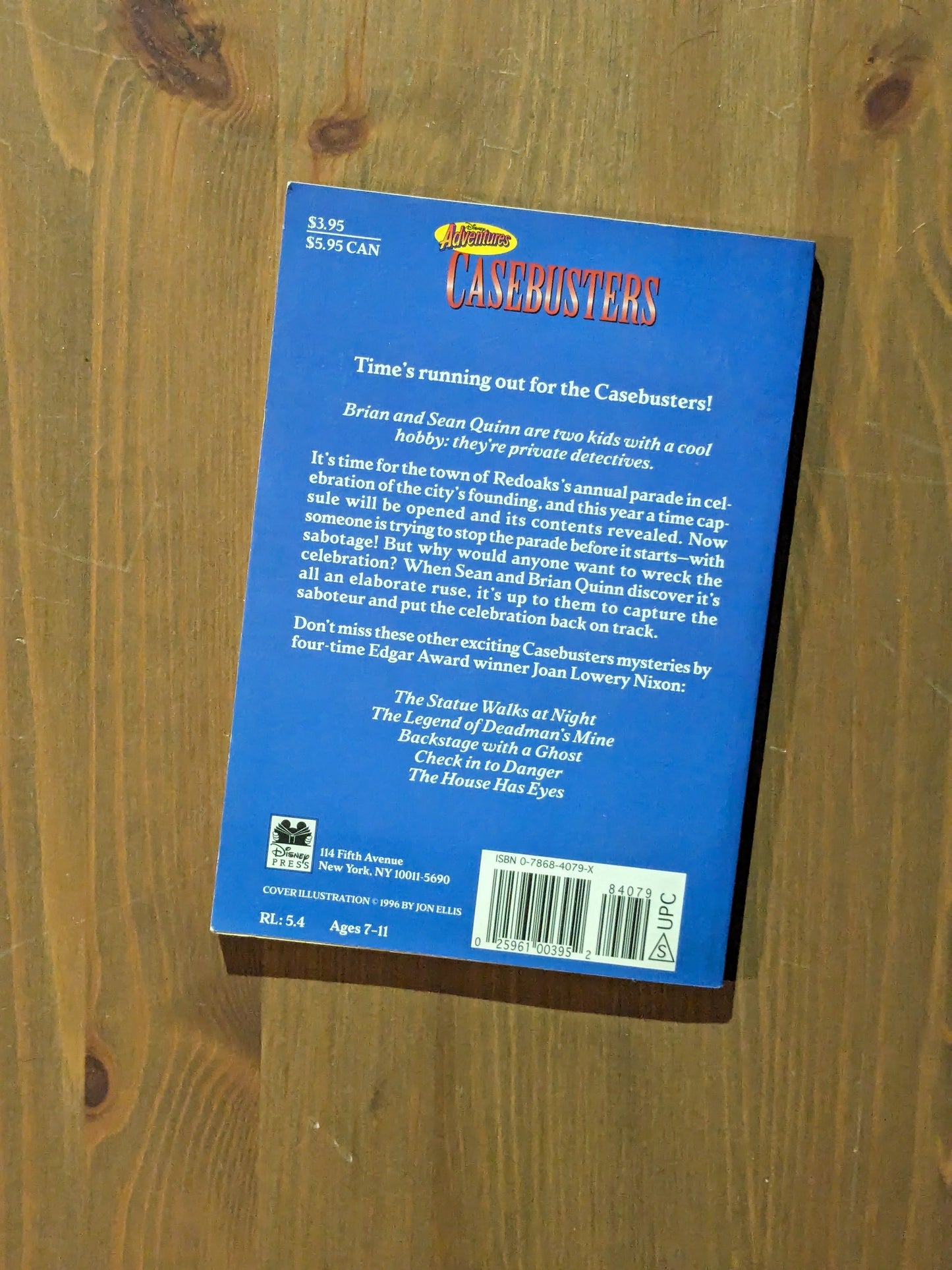 Secret of the Time Capsule (Disney Adventures Casebusters #6) by Joan Lowery Nixon