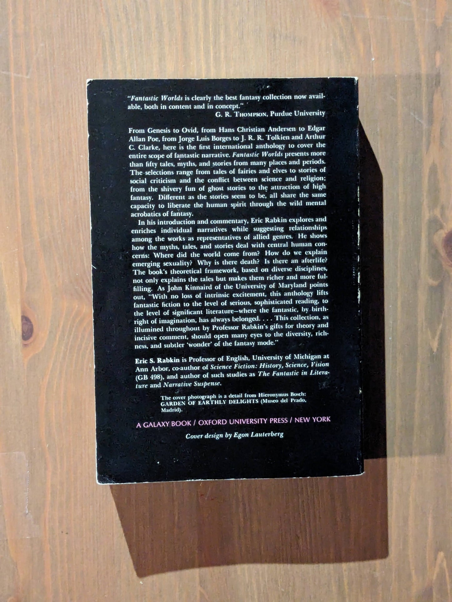 Fantastic Worlds: Myths, Tales, and Stories (Vintage Paperback) by Eric S. Rabkin