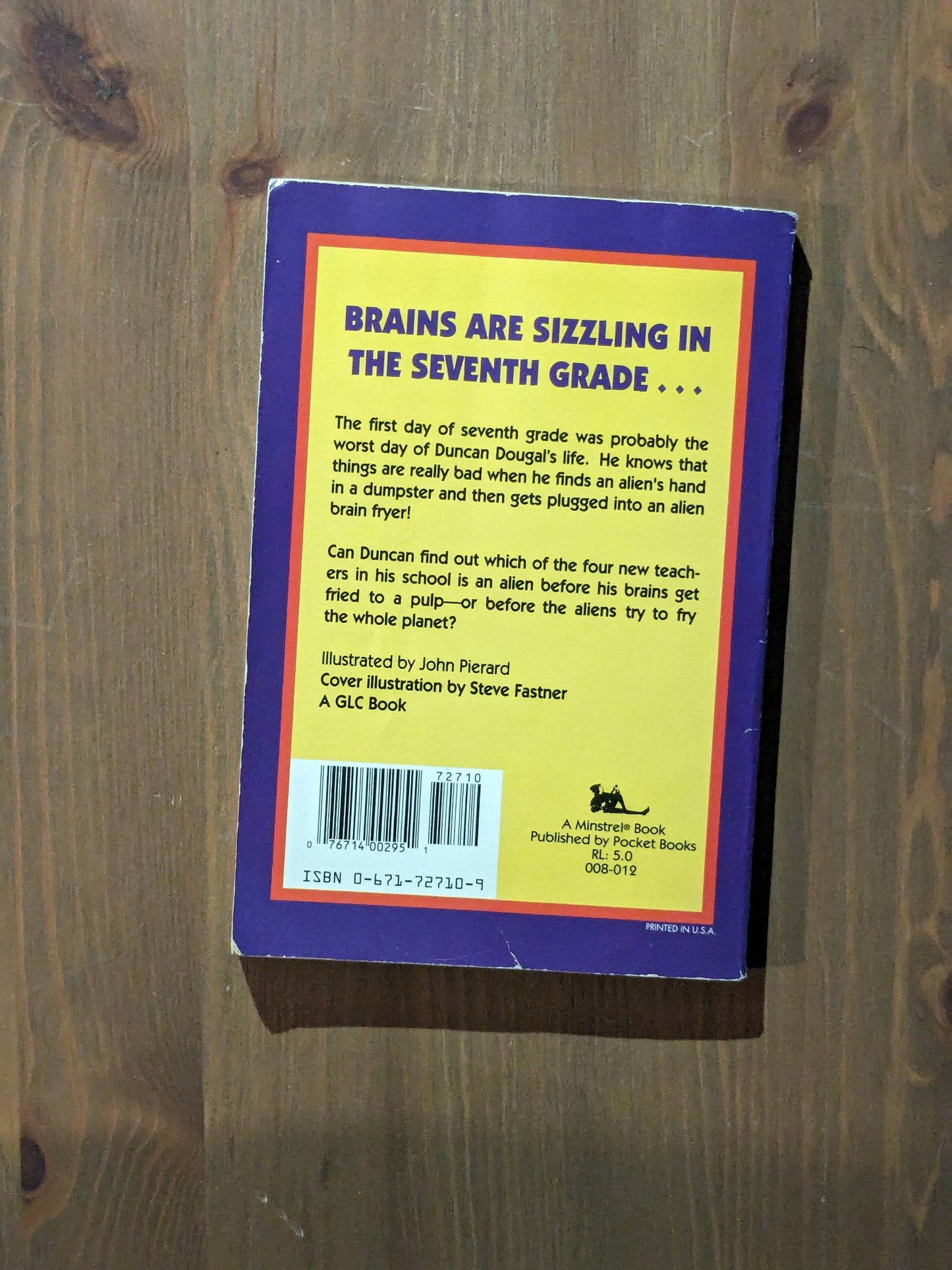 My Teacher Fried My Brains (My Teacher is an Alien #2) by Bruce Coville - Vintage Paperback