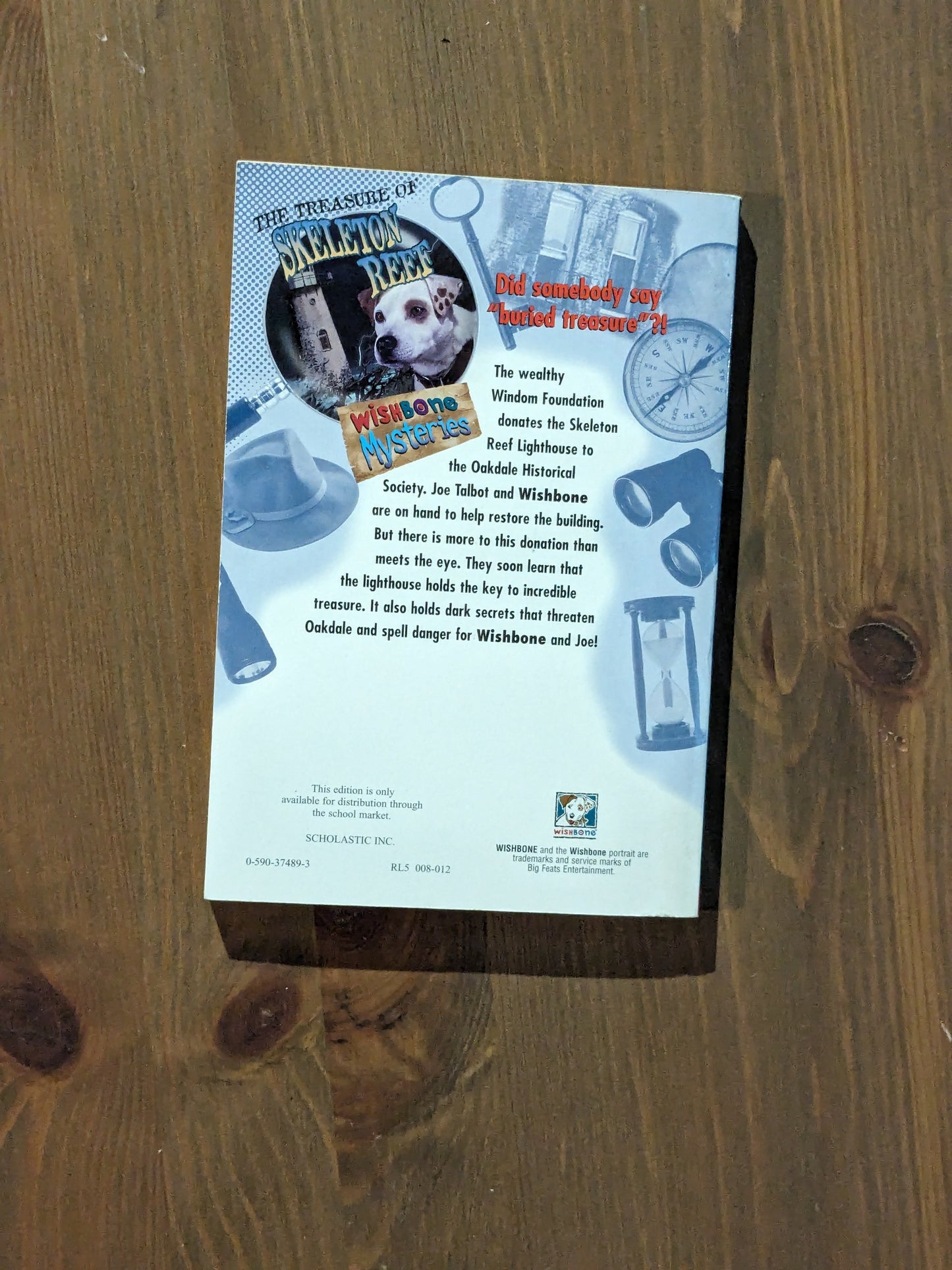 Treasure of Skeleton Reef (Wishbone Mysteries #1) by Brad Strickland - Vintage Paperback