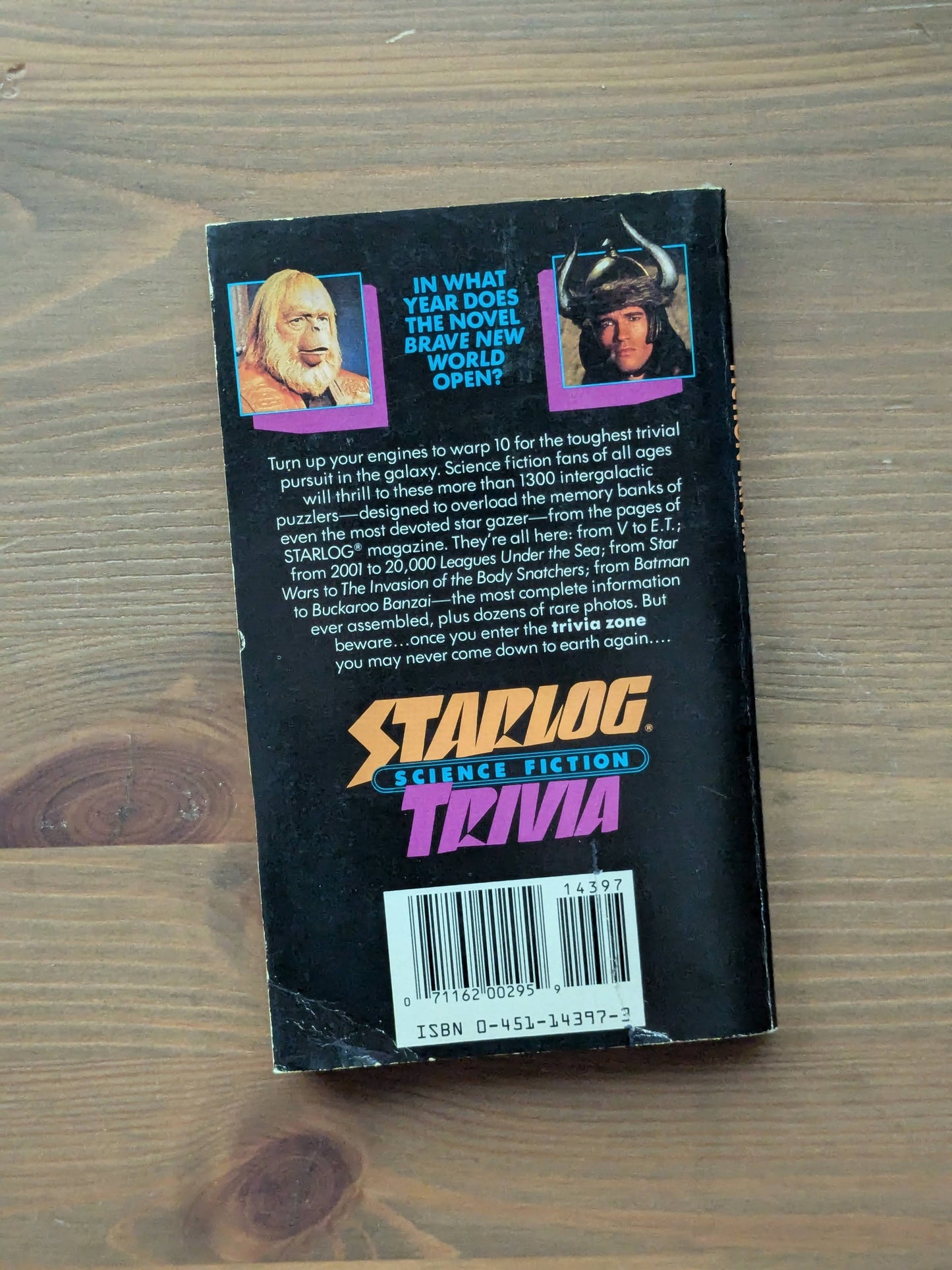 Starlog Science Fiction Trivia (Vintage Paperback) David Hutchison