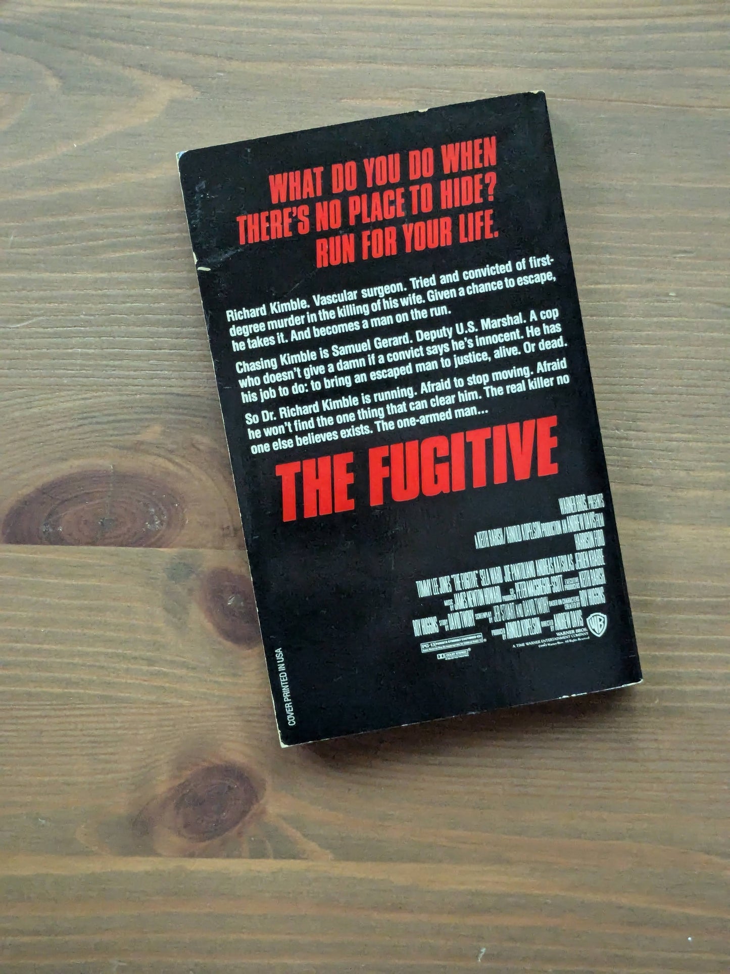 Fugitive, The (Movie Tie-In Edition) by J.M. Dillard - Vintage Paperback