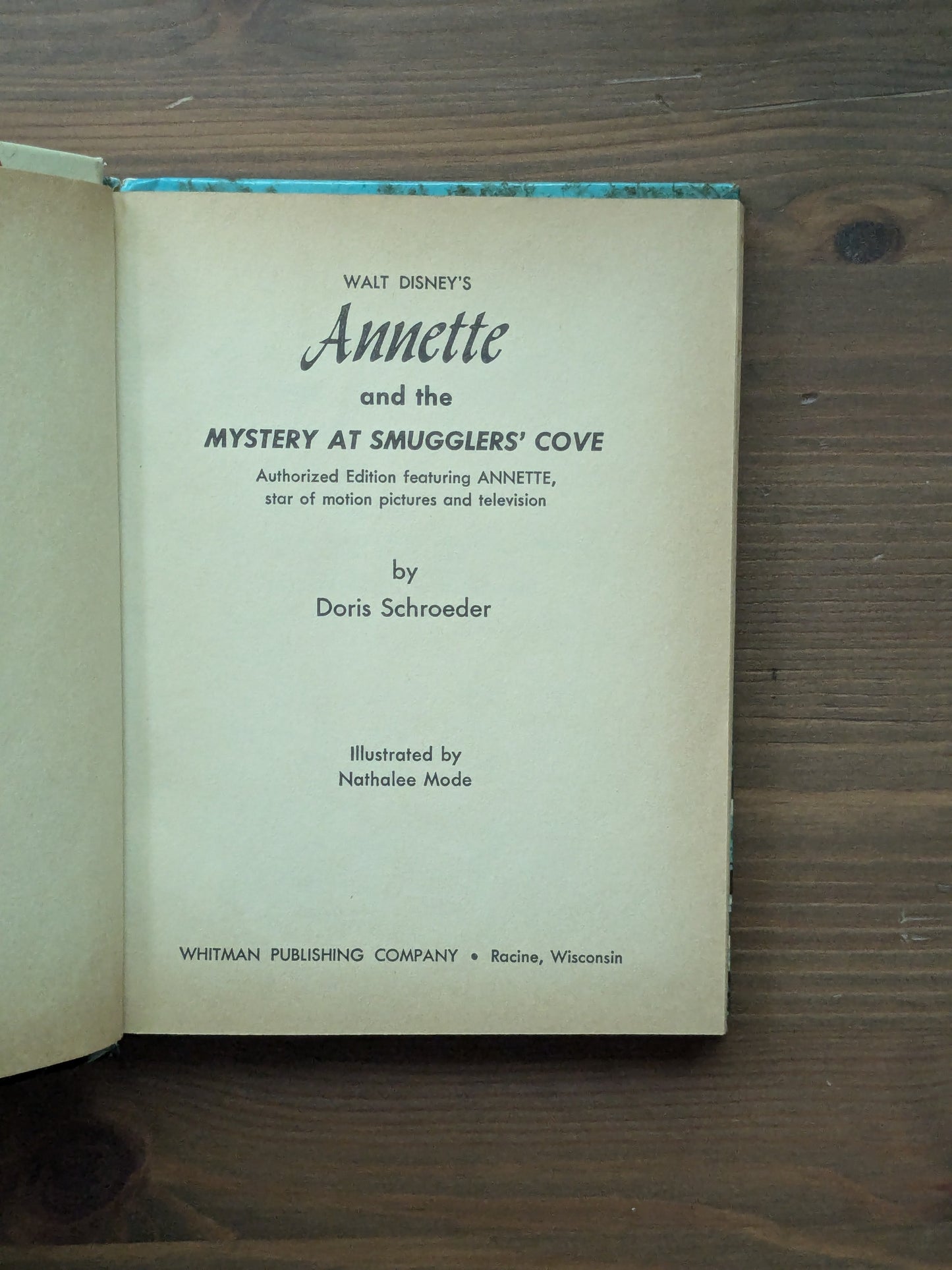 Annette and the Mystery at Smugglers' Cove (Walt Disney's Annette #3) Vintage Hardcover by Doris Schroeder