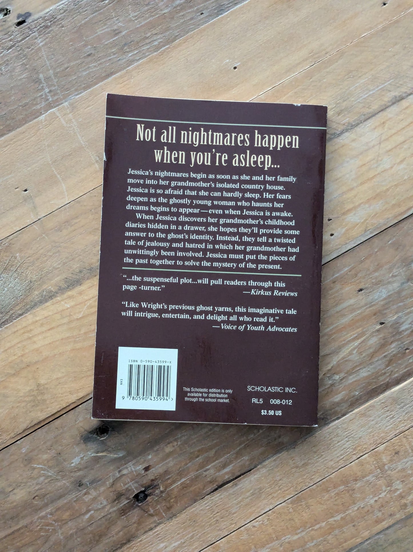 Out of the Dark (Vintage Paperback) by Betty Ren Wright