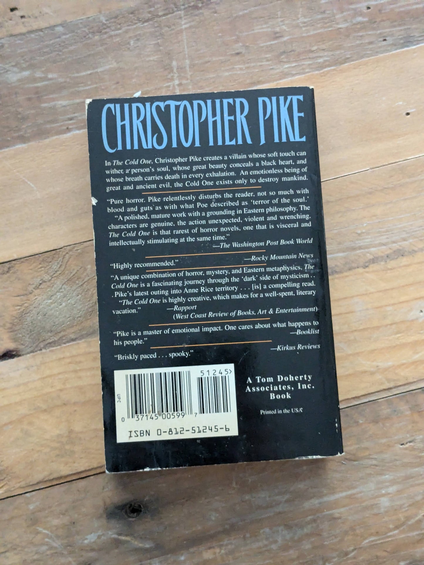 Cold One, The (Vintage Paperback) by Christopher Pike